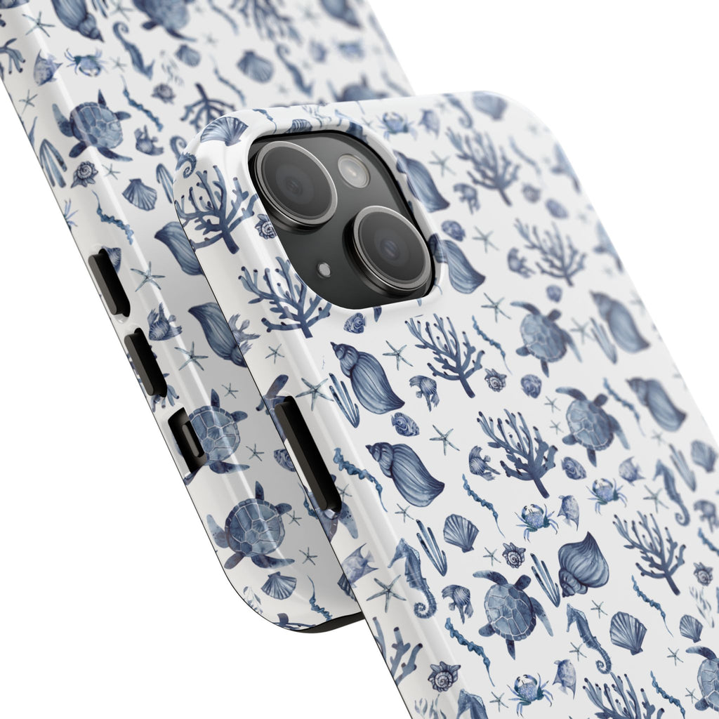 Deep Blue Sea - Ocean-Inspired Tough Phone Cases, Coastal Decor, Beach Lover's Accessory, Ideal Gift, Marine Life Design, Durable Protection