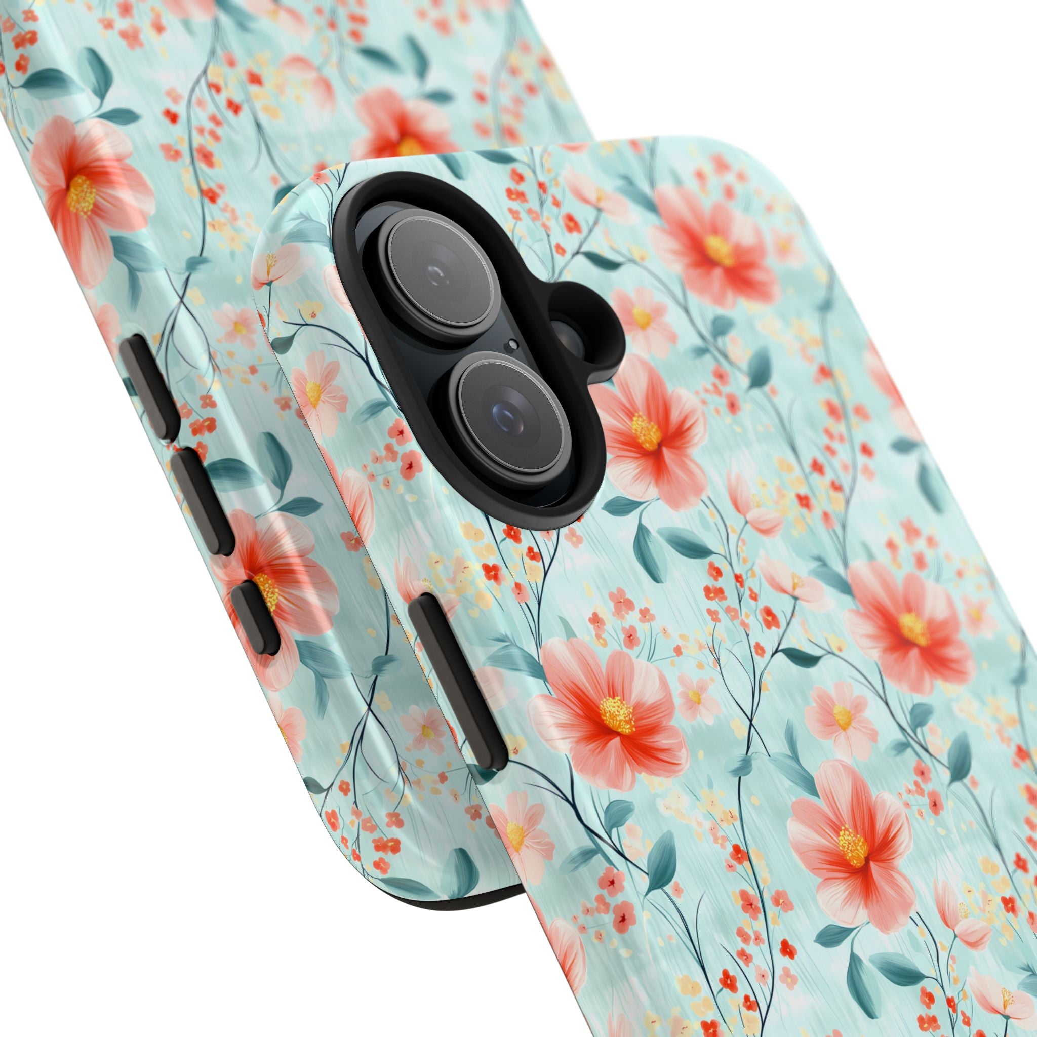 Teal Daisy- Floral Tough Phone Cases, Durable Phone Cover, Stylish Cell Phone Case, Protective Case for Women, Gift for Flower Lovers