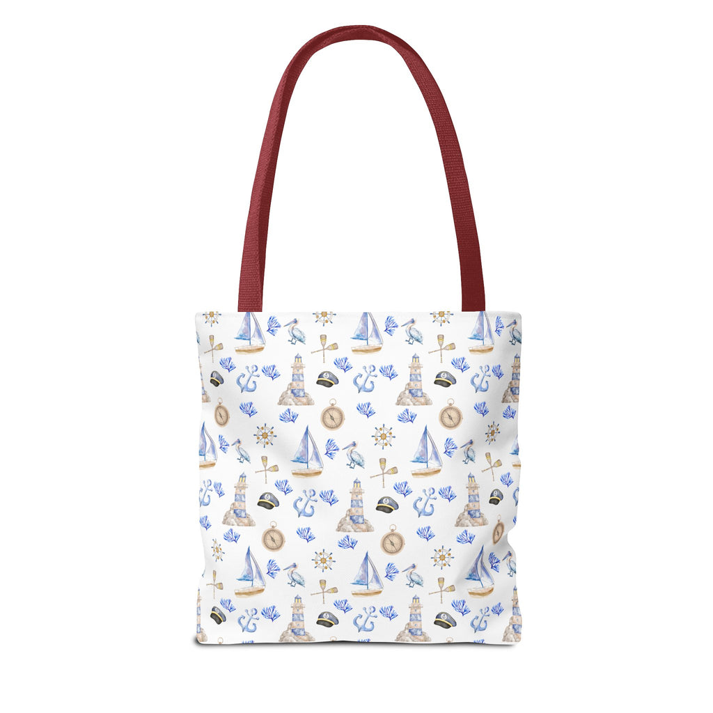Sail Away - Nautical Themed Tote Bag, Beach Bag, Sailor Tote, Summer Essentials, Gift for Sea Lovers, Travel Bag