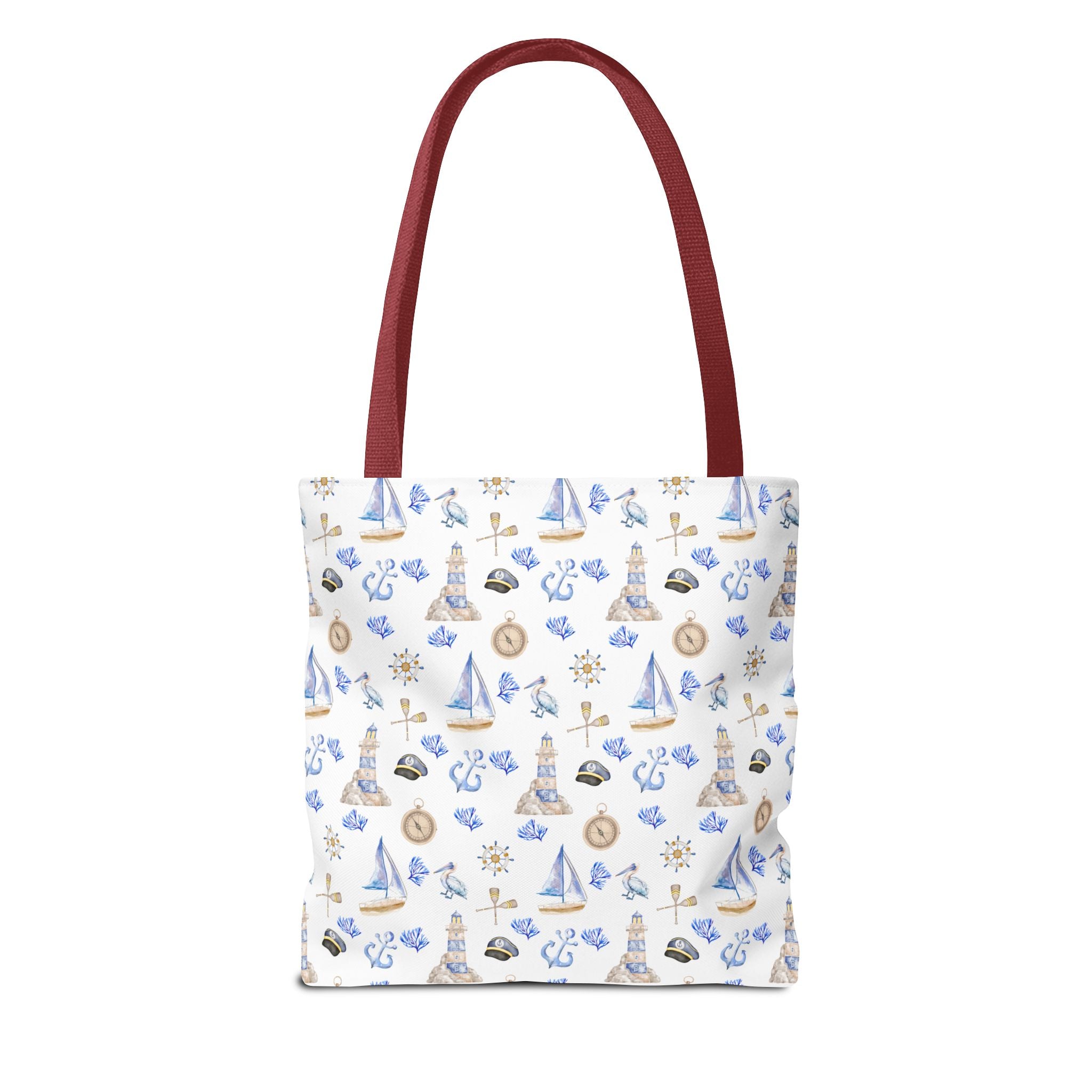 Sail Away - Nautical Themed Tote Bag, Beach Bag, Sailor Tote, Summer Essentials, Gift for Sea Lovers, Travel Bag