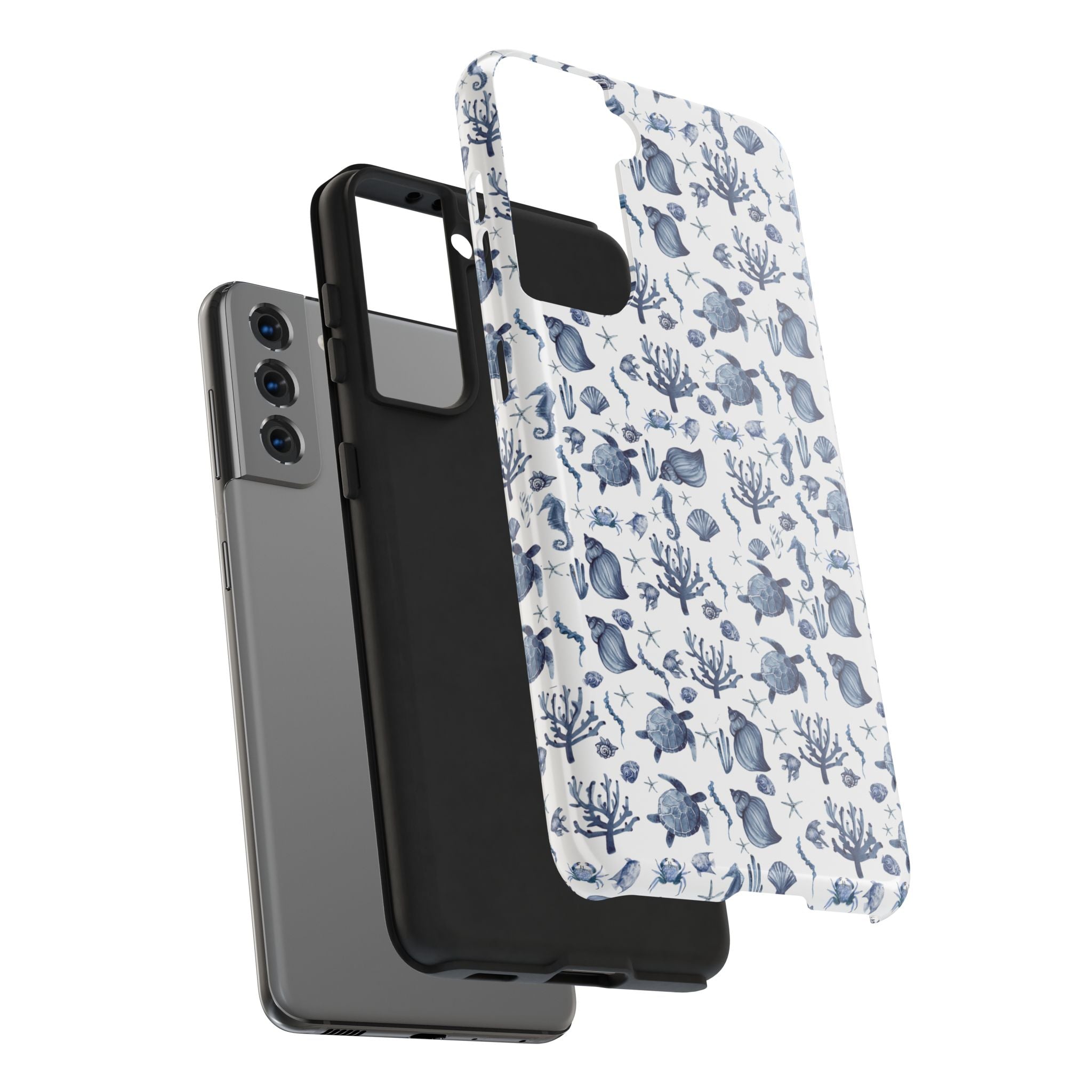 Deep Blue Sea - Ocean-Inspired Tough Phone Cases, Coastal Decor, Beach Lover's Accessory, Ideal Gift, Marine Life Design, Durable Protection
