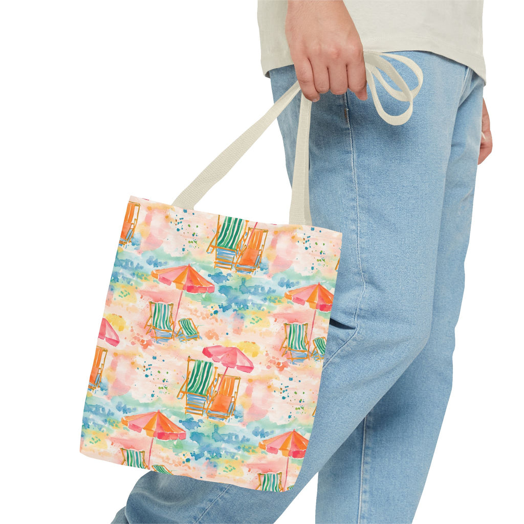 Beach Vibes Tote Bag | Summer Carryall, Vacation Essential, Eco-Friendly Bag, Gift for Her, Travel Organizer