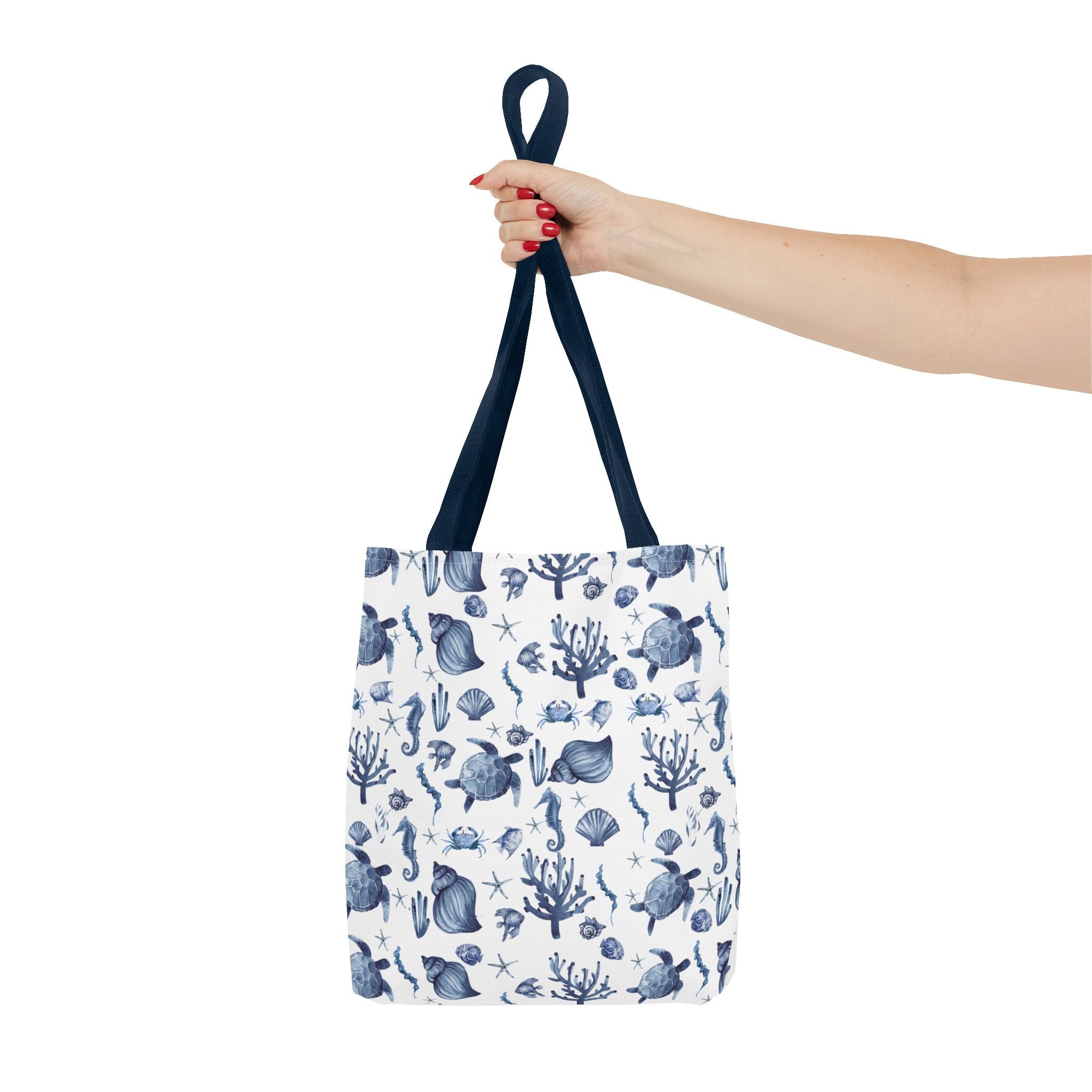 Deep Blue Sea - Coastal fish Dreams Tote Bag, Ocean-Inspired Beach Bag, Nautical Gift for Her, Summer Essentials, Travel Tote, Marine Animal Design
