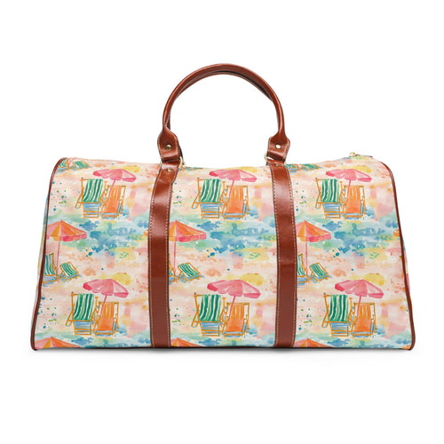 Beach Vibes - Waterproof Travel Bag for Beach Lovers, Stylish Duffle for Weekend Getaways, Ideal for Summer Vacations, Perfect Gift for Travelers, [...]
