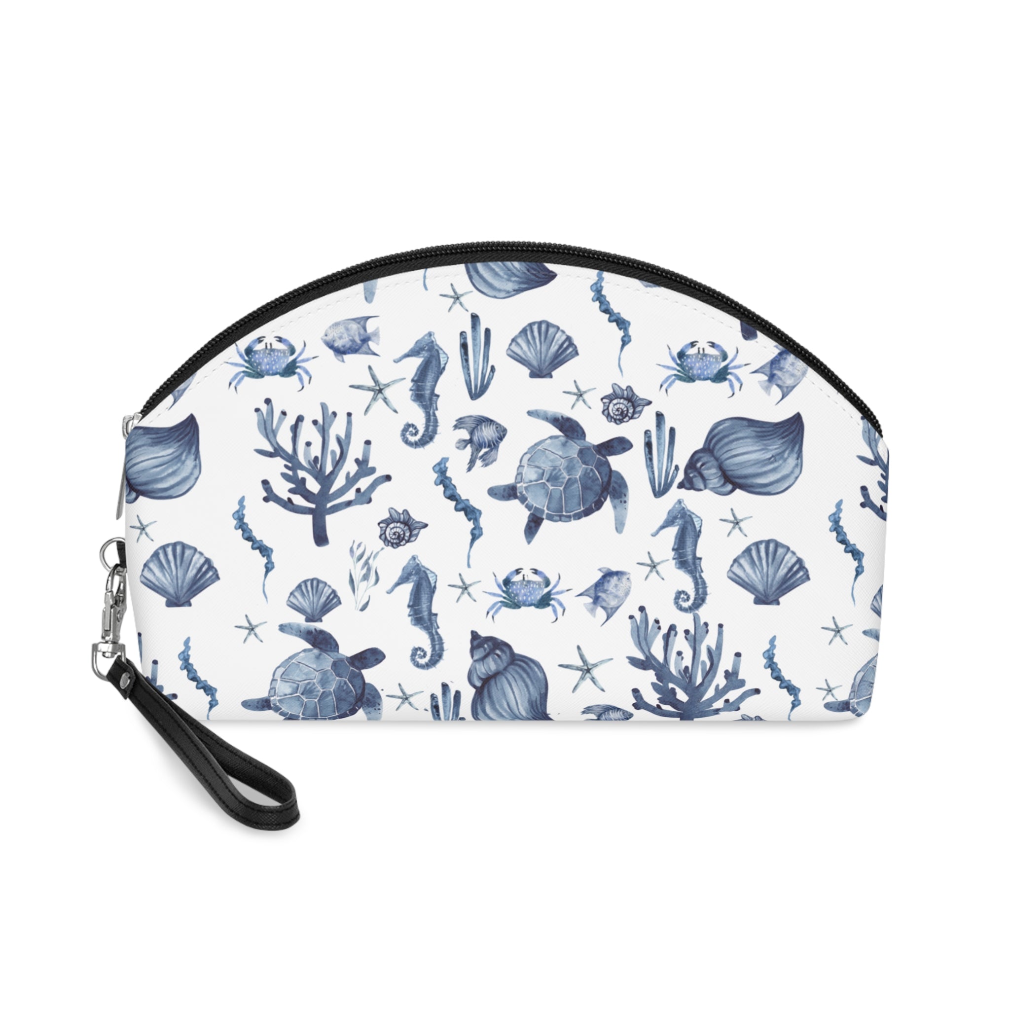 Deep Blue Sea- Make Up bag Ocean-Themed Makeup Bag, Cosmetic Pouch, Nautical Gift, Sea Creature Toiletry Bag, Beach Travel Organizer