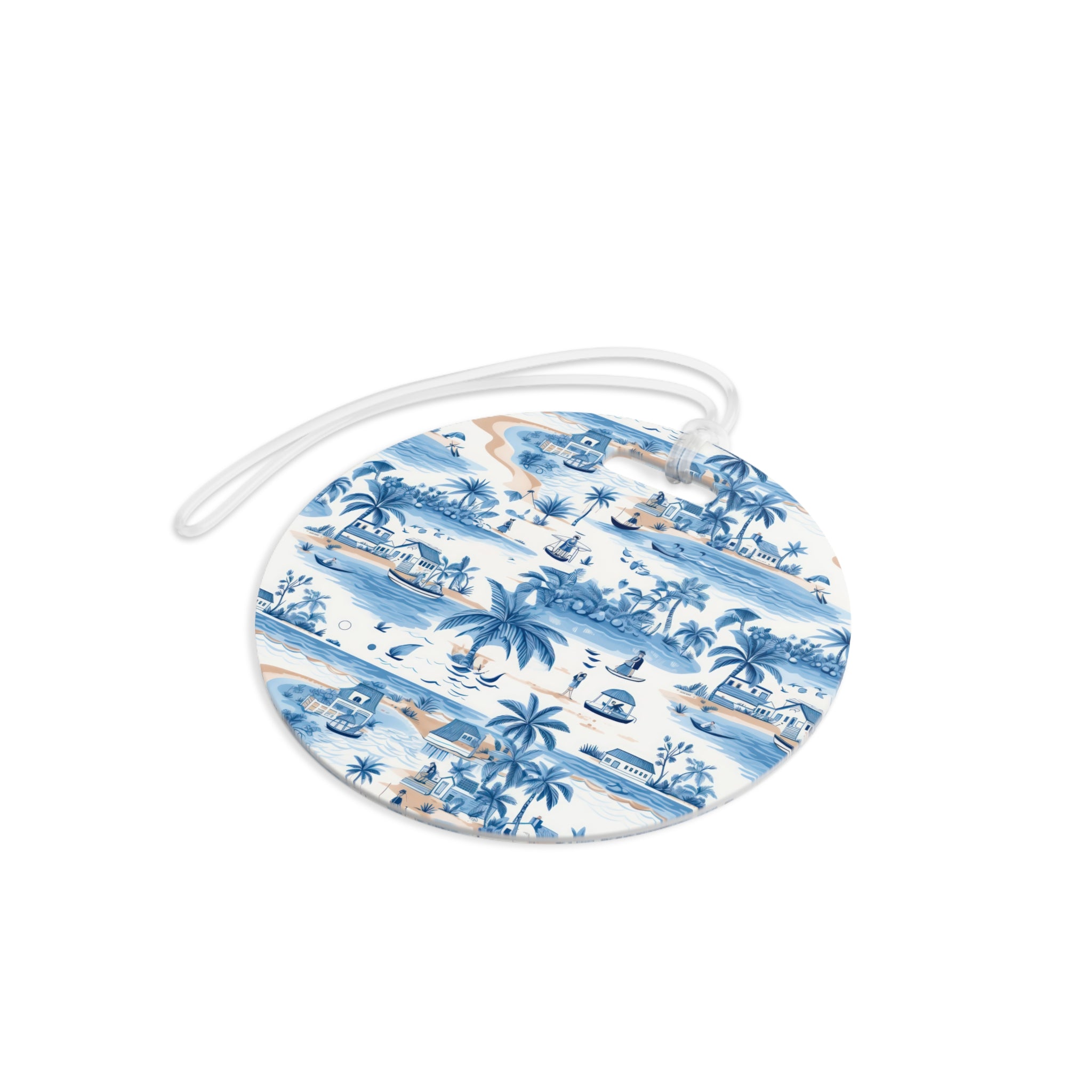 Tropical Blue Luggage Tag, Travel Accessories, Luggage, Vacation must have, Beach Vacation Supplies