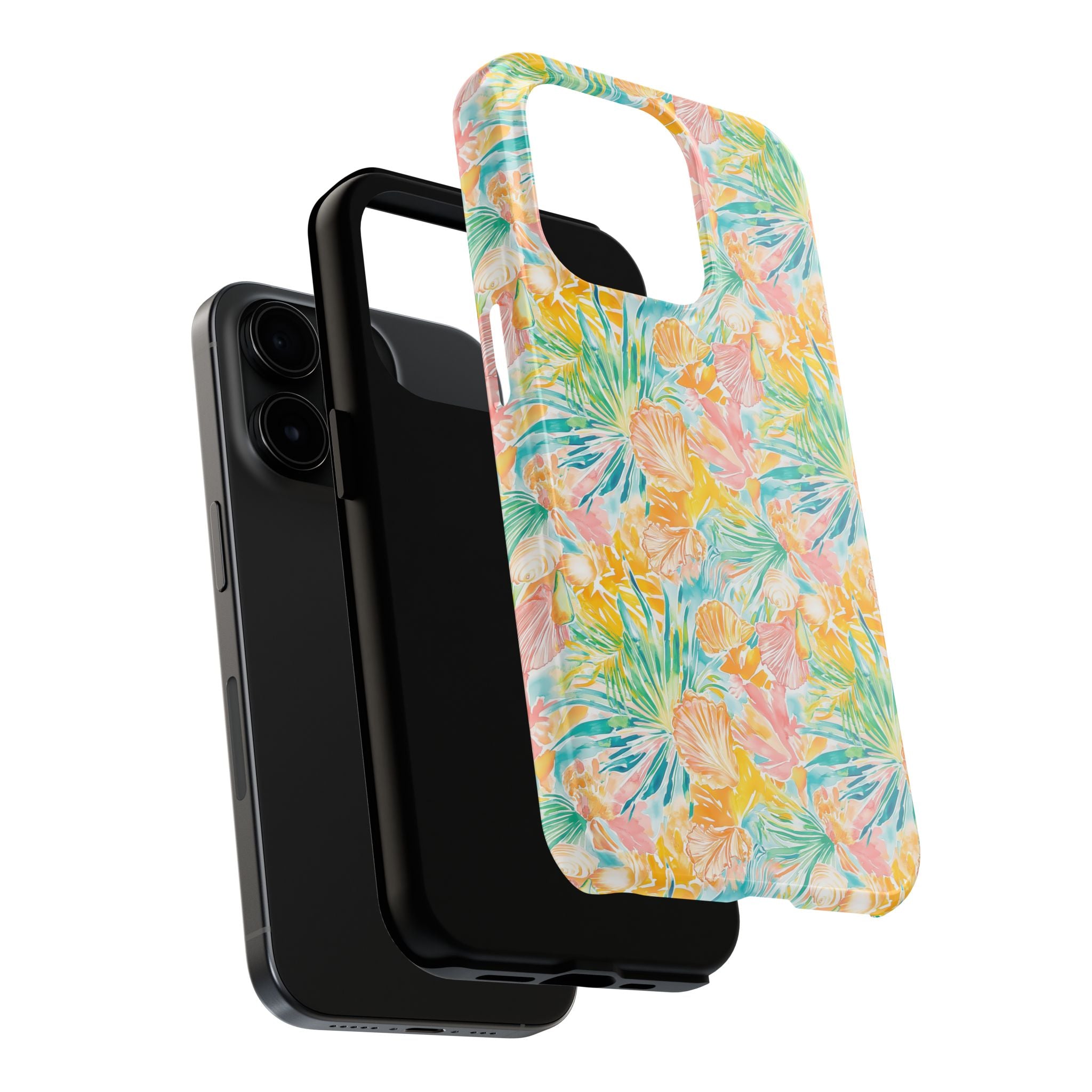 Neon Tropics- Tough Phone Cases, Floral Phone Covers, Summer Accessories, Stylish Phone Protection, Gifts for Her
