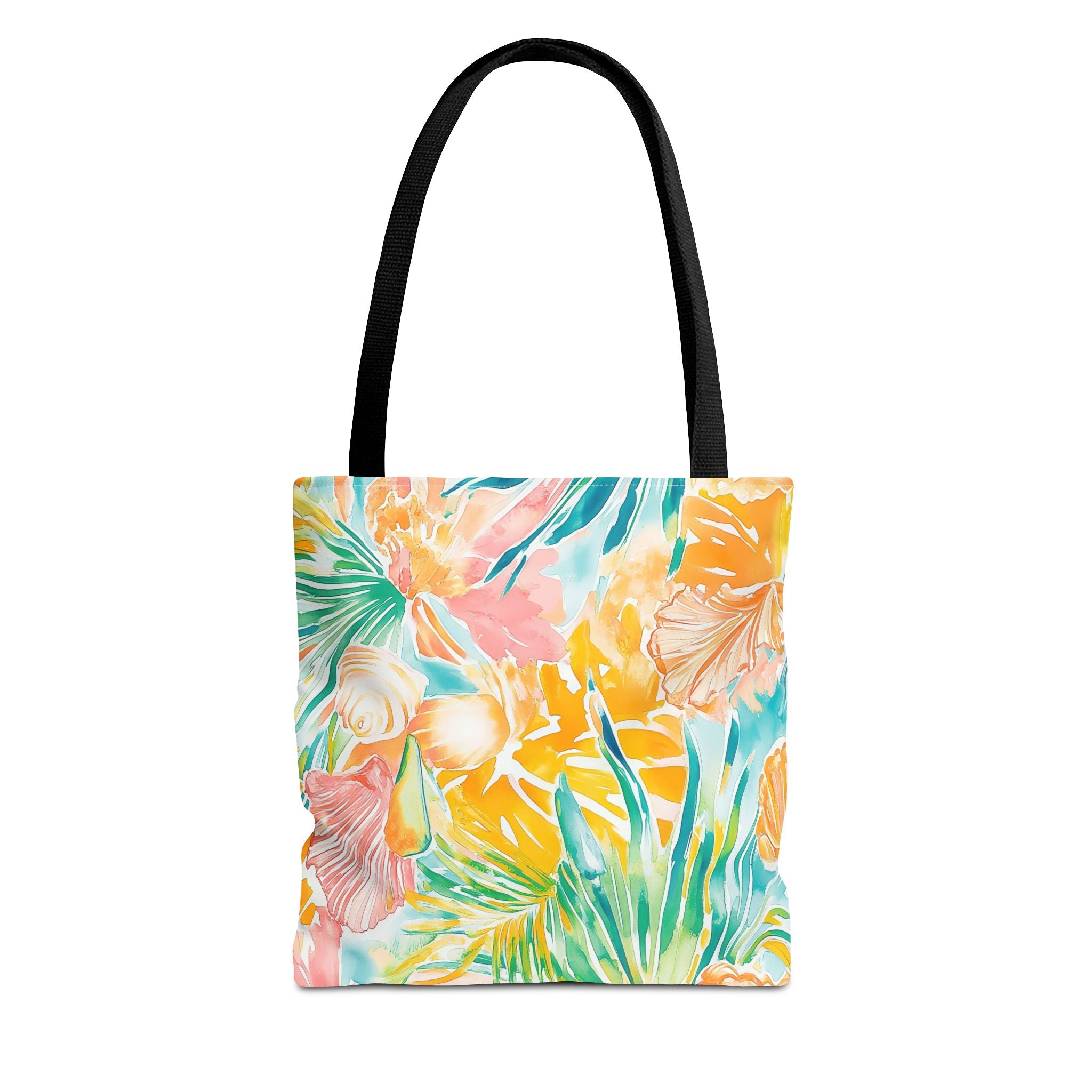 Neon Tropics Floral Tote Bag - Beach Bag, Shopping Tote, Eco-Friendly Gift, Summer Accessories, Unique Handbag