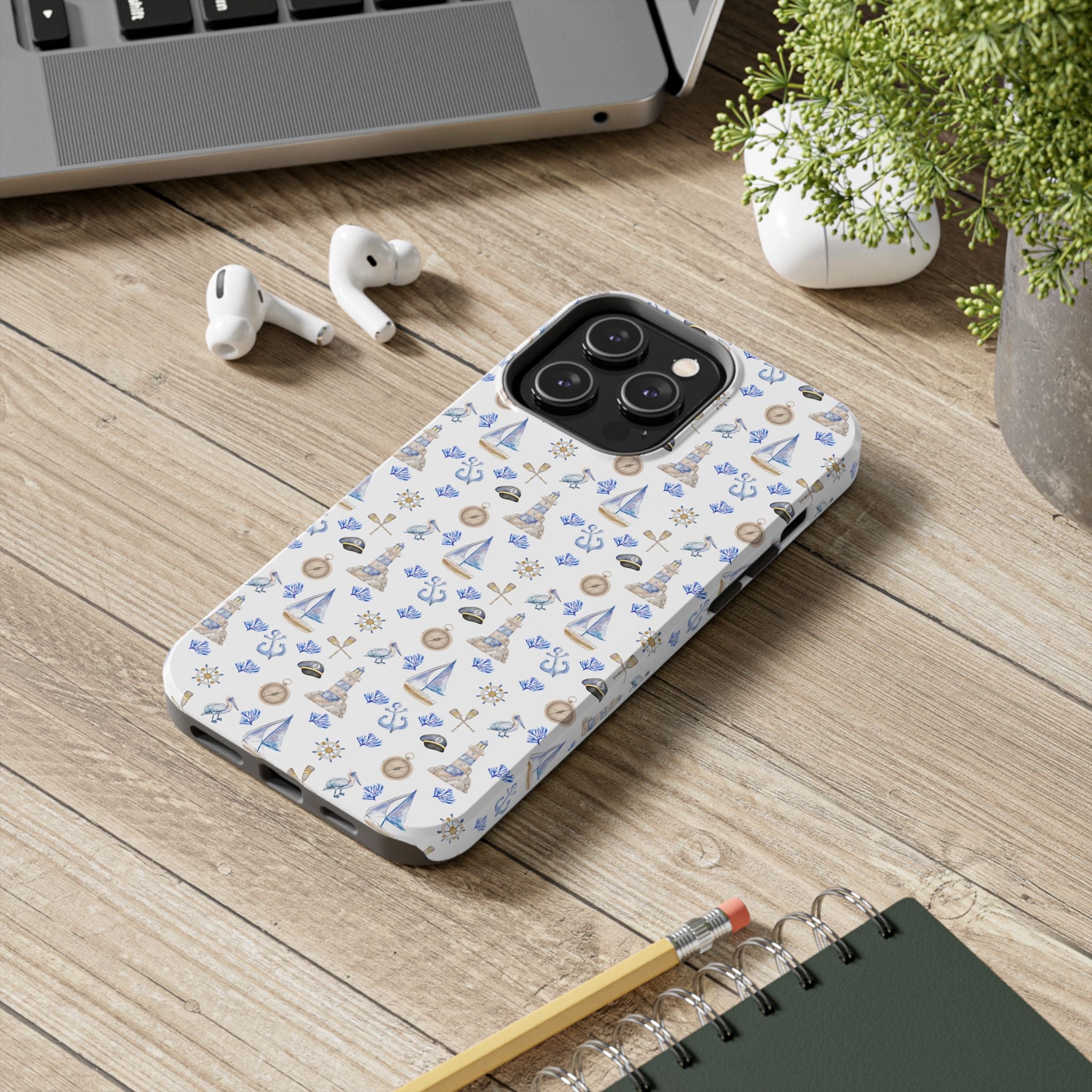 Sail Away- Nautical Phone Case - Tough Sea Adventure Phone Cover, Gifts for Beach Lovers, Summer Decor, Ocean-Inspired Protection