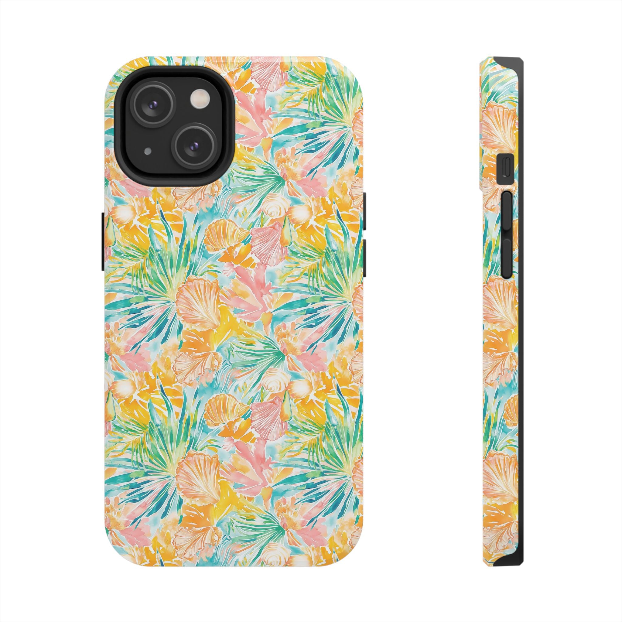 Neon Tropics- Tough Phone Cases, Floral Phone Covers, Summer Accessories, Stylish Phone Protection, Gifts for Her