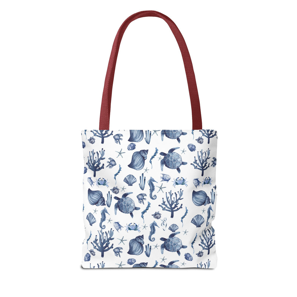 Deep Blue Sea - Coastal fish Dreams Tote Bag, Ocean-Inspired Beach Bag, Nautical Gift for Her, Summer Essentials, Travel Tote, Marine Animal Design