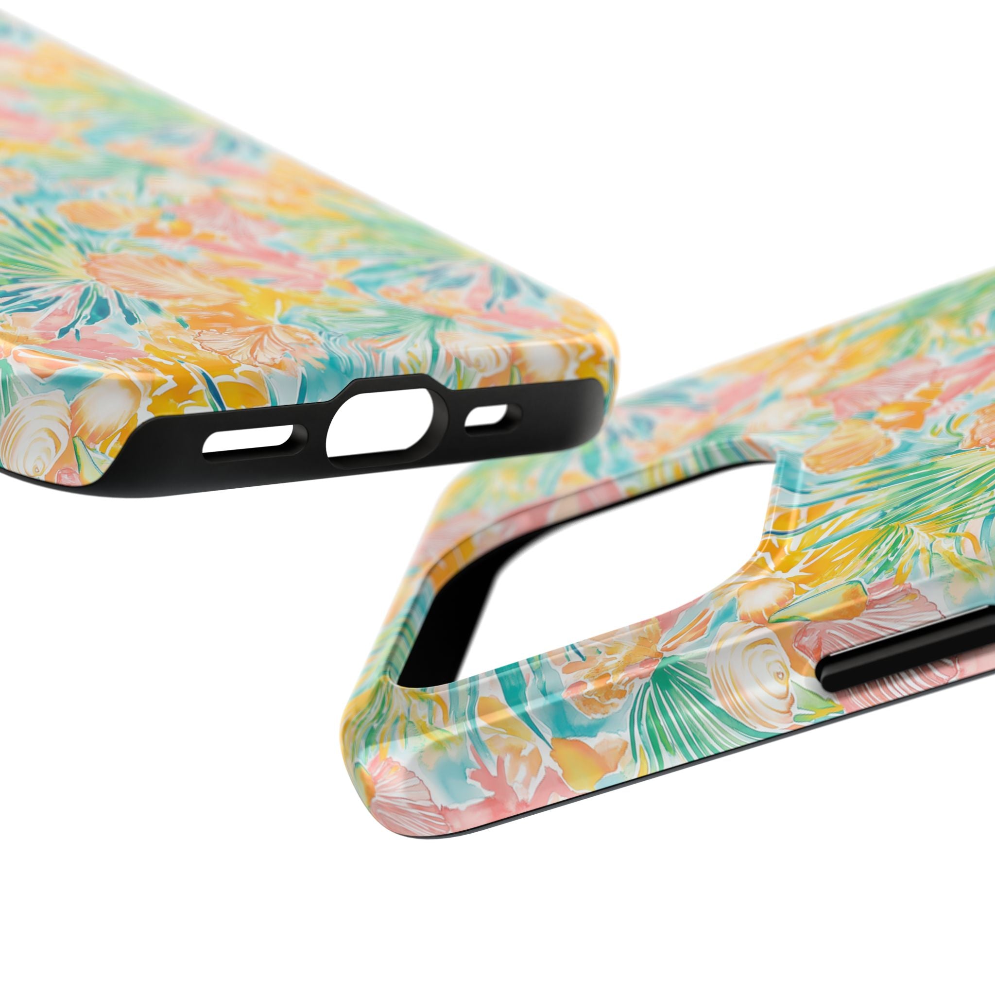Neon Tropics- Tough Phone Cases, Floral Phone Covers, Summer Accessories, Stylish Phone Protection, Gifts for Her