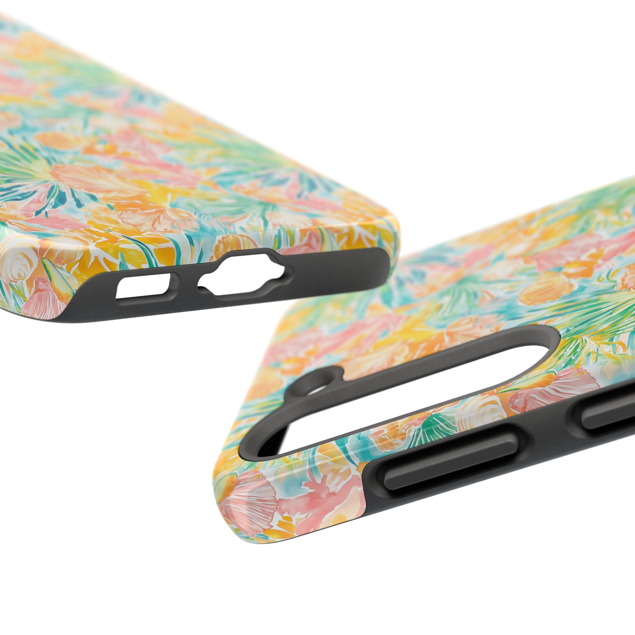 Neon Tropics- Tough Phone Cases, Floral Phone Covers, Summer Accessories, Stylish Phone Protection, Gifts for Her