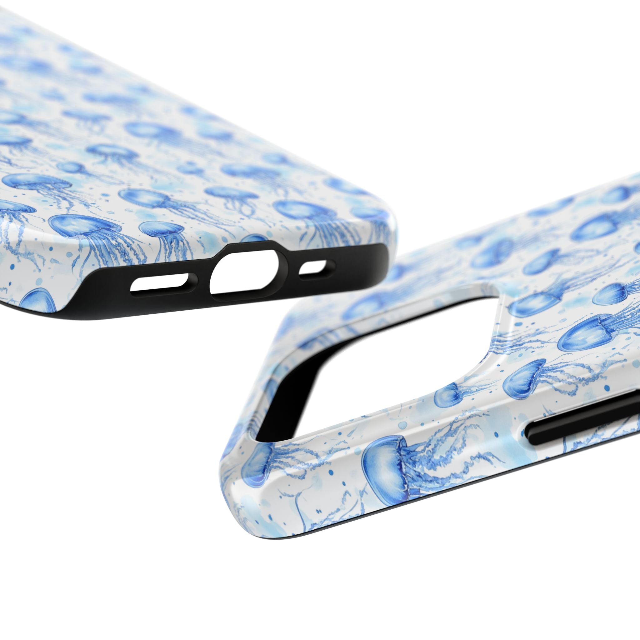 Blue Jellyfish Tough Phone Case | Unique Ocean Vibe | Gift for Marine Lovers, Durable Protection, Trendy Accessories, Beach Theme