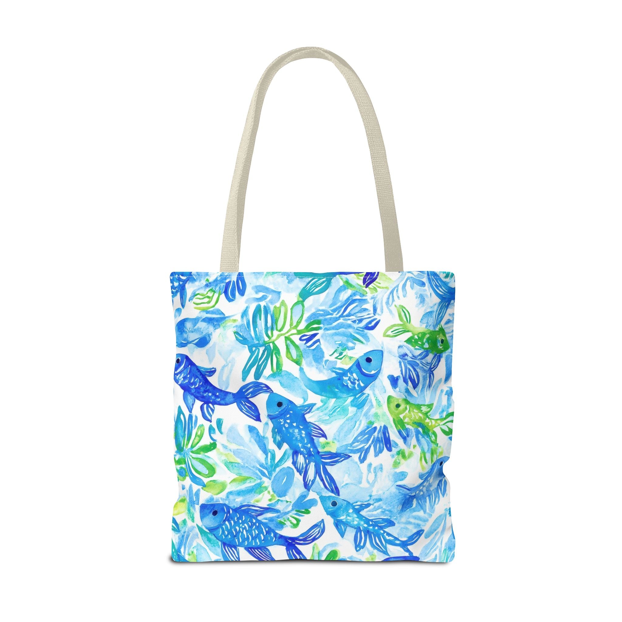 Vibrant Fish- Colorful Fish Tote Bag, Beach Bag, Shopping Tote, Eco-Friendly Reusable Bag, Gift for Ocean Lovers, Summer Accessory