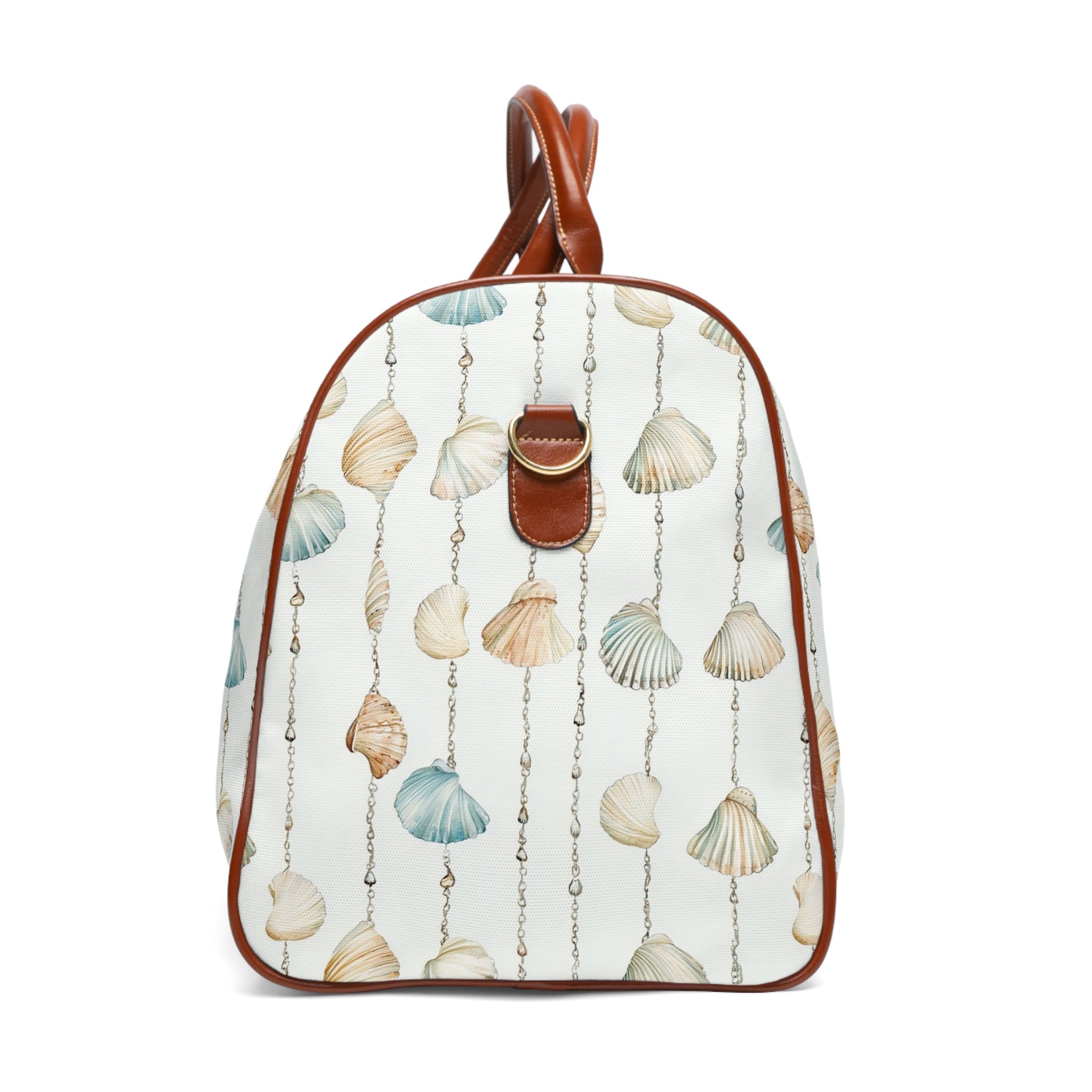 Seashell Lover - Beach-Inspired Waterproof Travel Bag, Perfect for Vacations, Weekend Getaways, or Gym Use, Nautical Style, Gift for Travelers