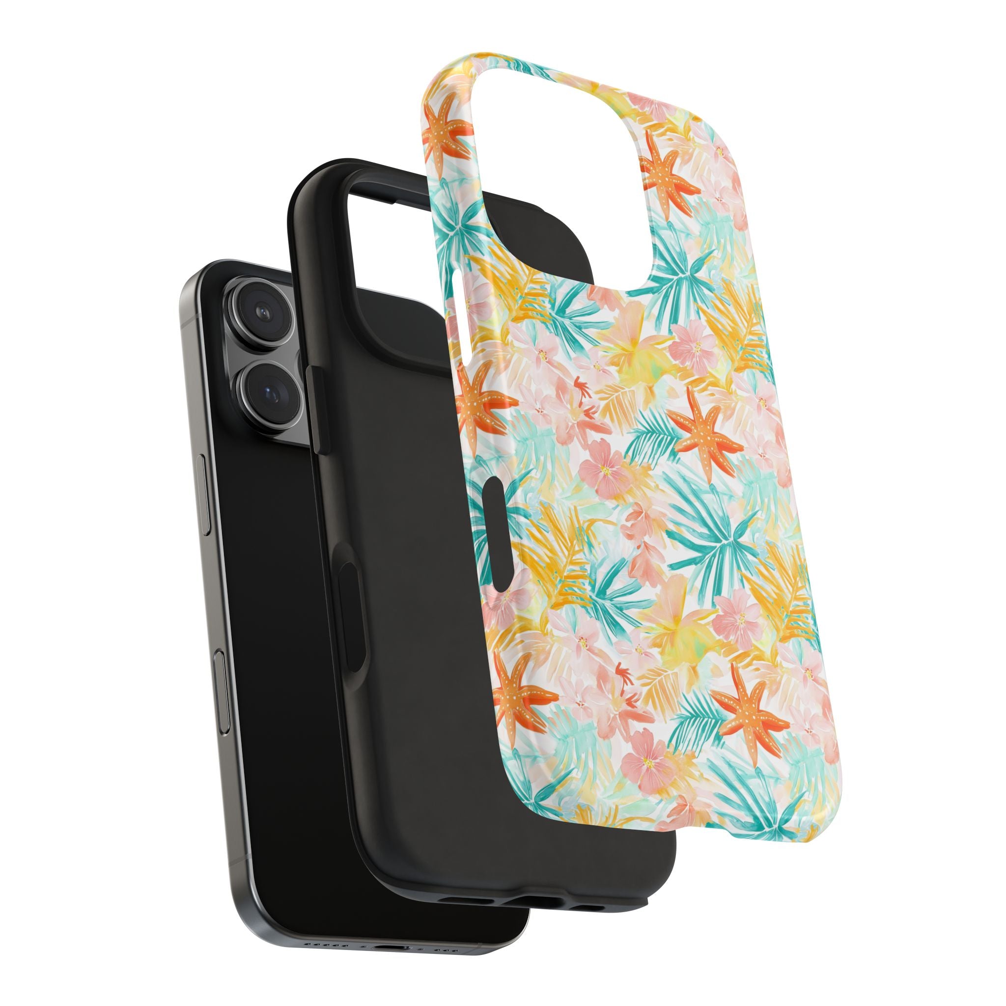 Tropical Starfish - Floral Phone Case - Summer Vibe, Durable Protection, Gift for Beach Lovers, Tropical Decor, Eco-Friendly Design