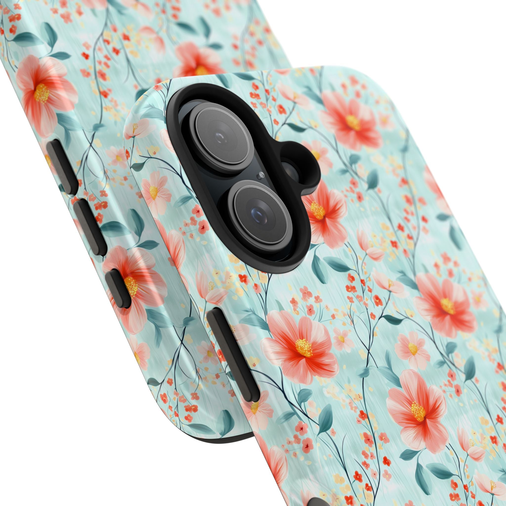 Teal Daisy- Floral Tough Phone Cases, Durable Phone Cover, Stylish Cell Phone Case, Protective Case for Women, Gift for Flower Lovers