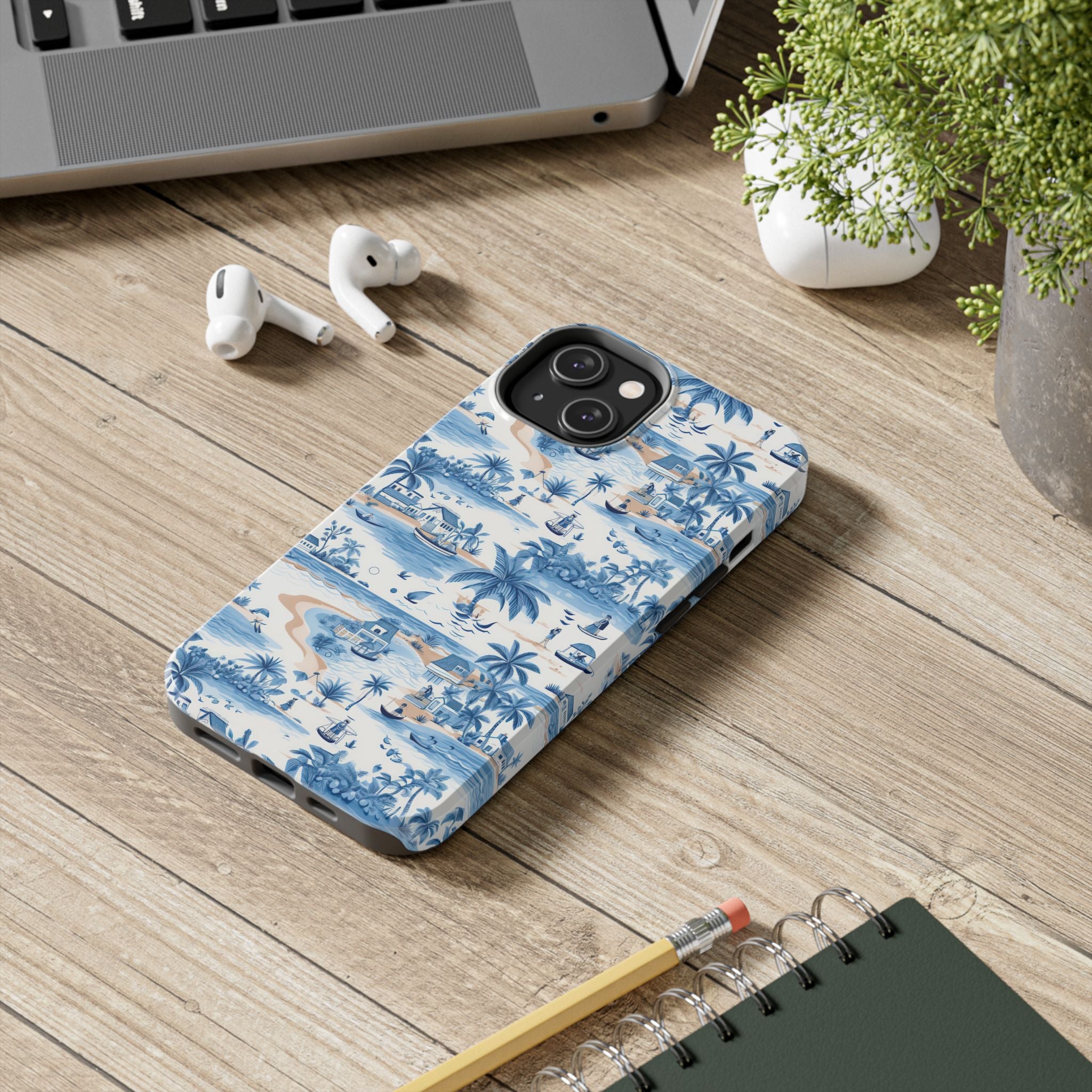 Tropical Blue- Paradise Phone Case - Durable Phone Cover for Beach Lovers, Summer Vibes, Vacation Ready, Gift for Him or Her, Unique Phone [...]