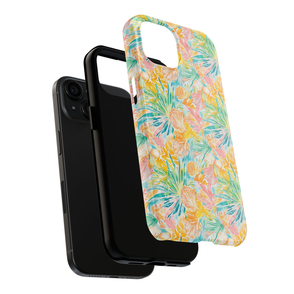 Neon Tropics- Tough Phone Cases, Floral Phone Covers, Summer Accessories, Stylish Phone Protection, Gifts for Her