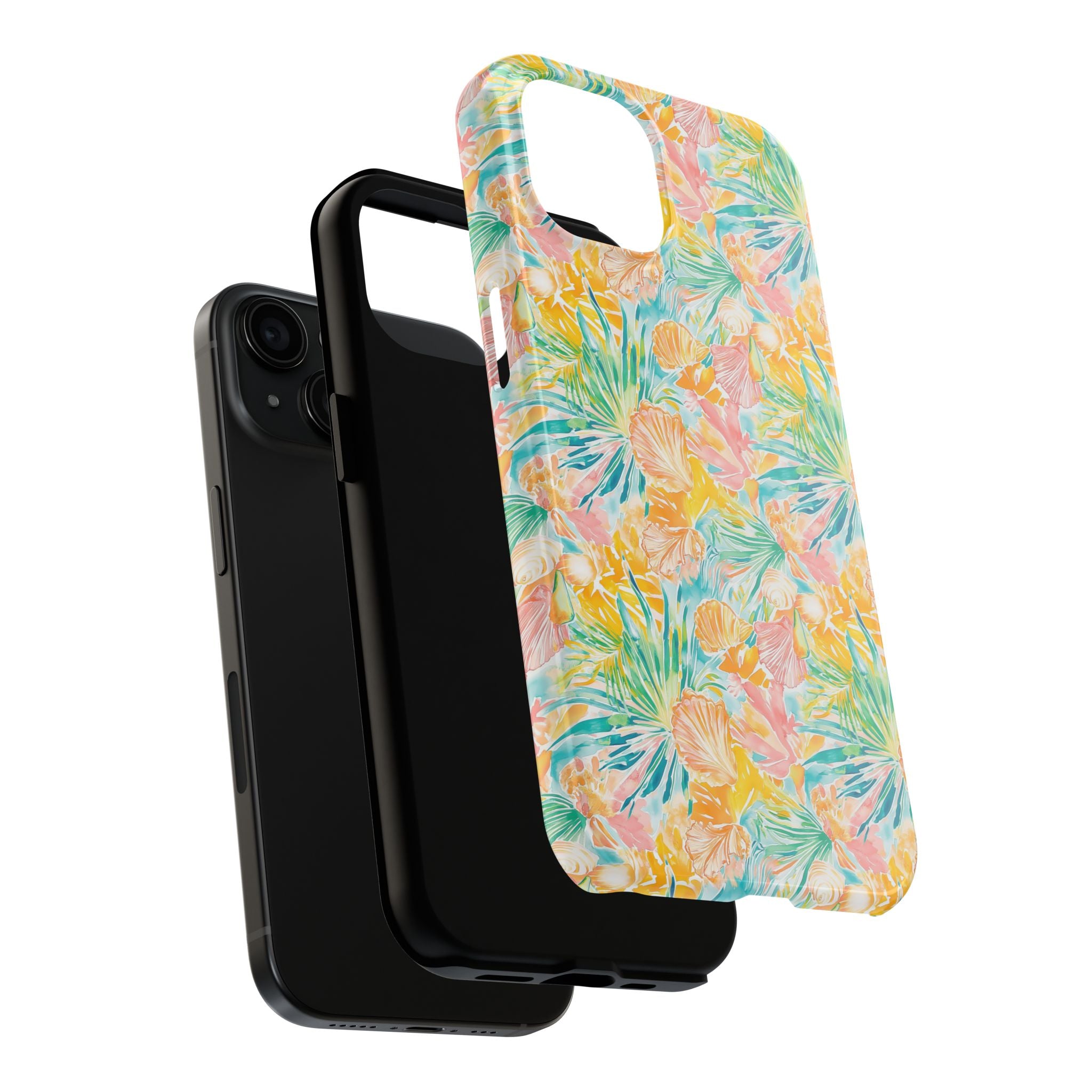 Neon Tropics- Tough Phone Cases, Floral Phone Covers, Summer Accessories, Stylish Phone Protection, Gifts for Her