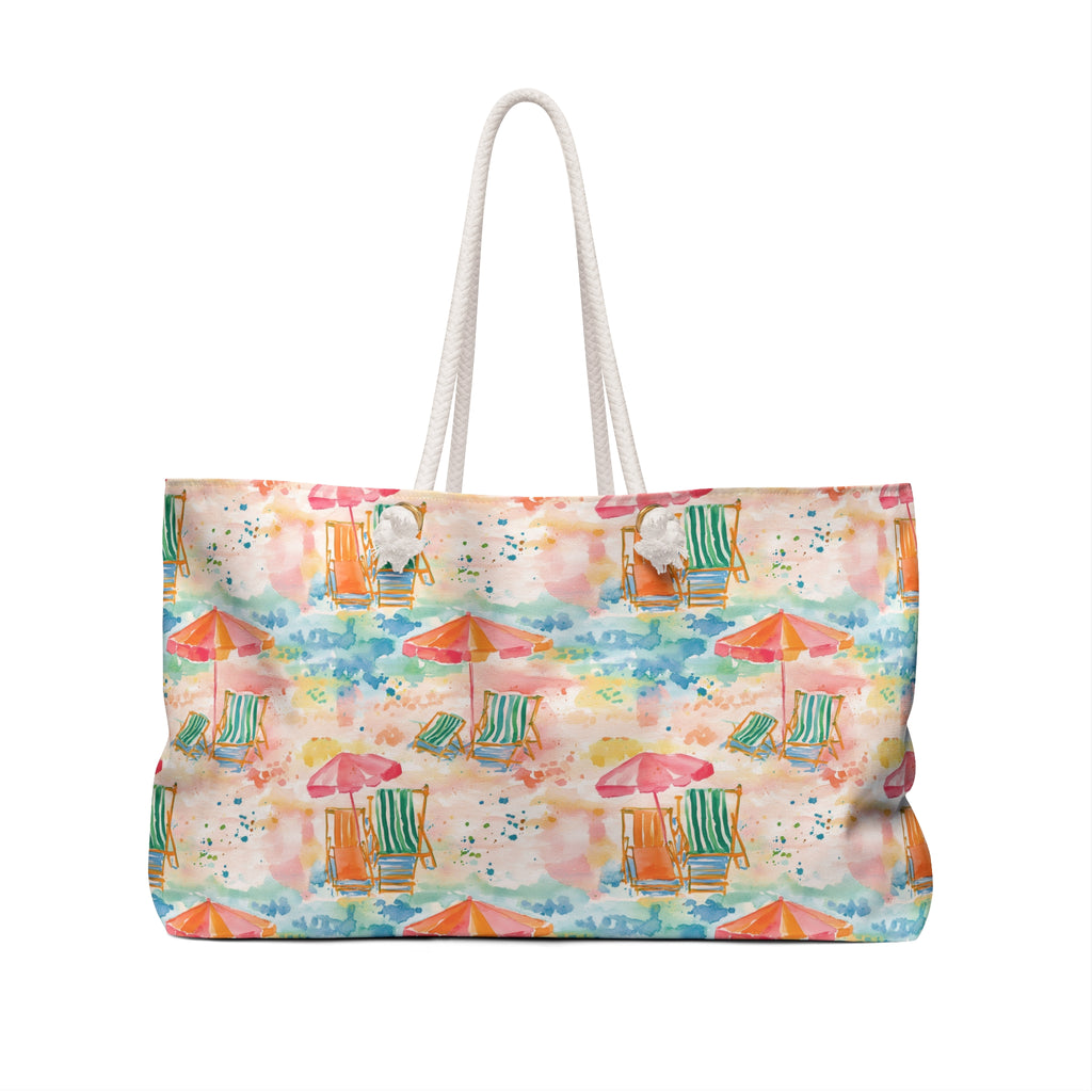 Beach Vibes Weekender Tote Bag, Beach Bag, Beach Tote, Large tote bag, Vacation Bag, Bridesmaid Gift