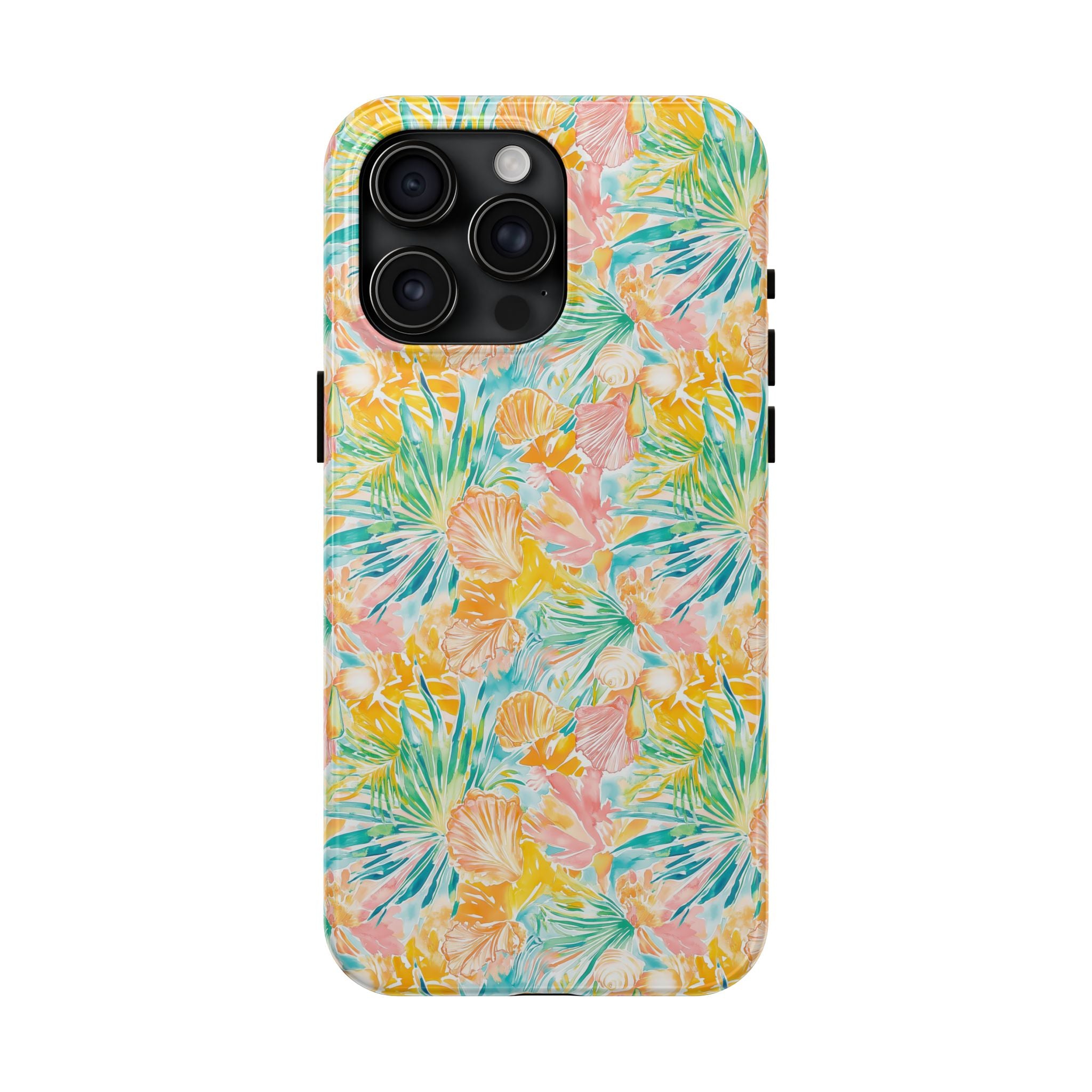 Neon Tropics- Tough Phone Cases, Floral Phone Covers, Summer Accessories, Stylish Phone Protection, Gifts for Her
