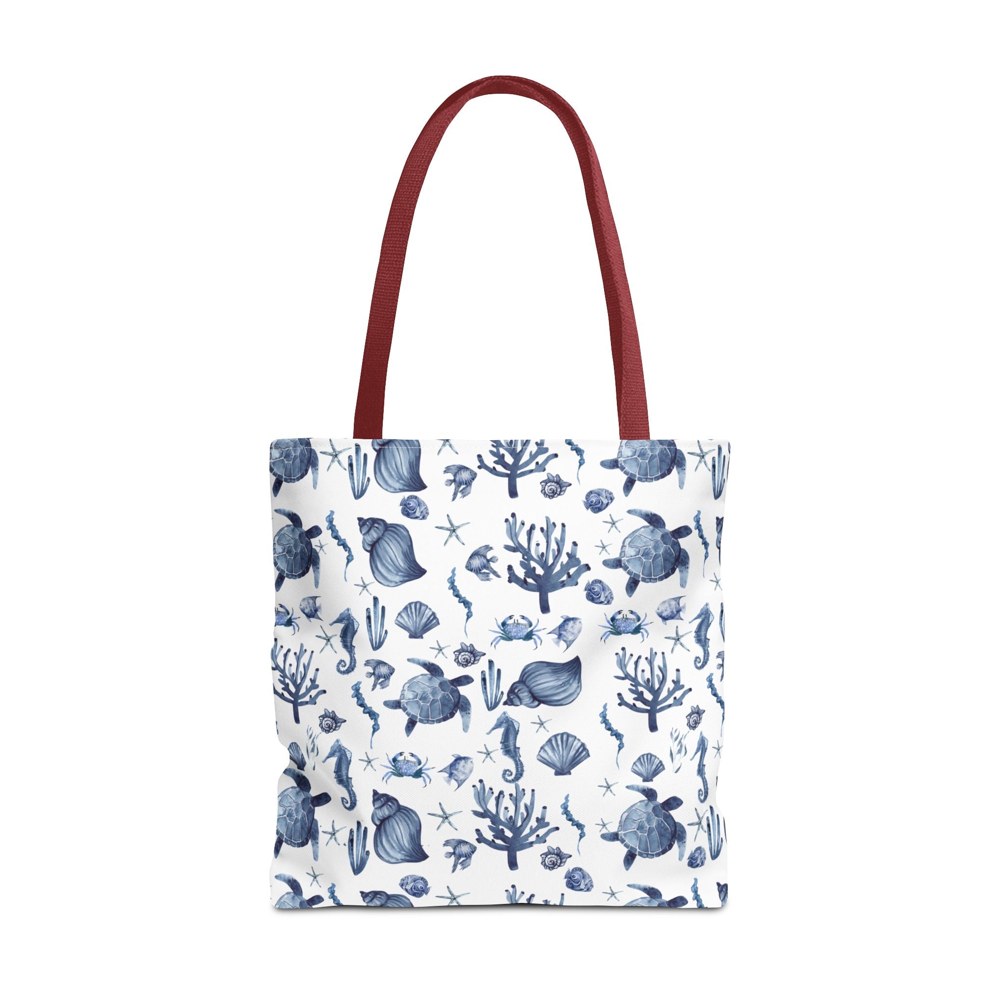 Deep Blue Sea - Coastal fish Dreams Tote Bag, Ocean-Inspired Beach Bag, Nautical Gift for Her, Summer Essentials, Travel Tote, Marine Animal Design