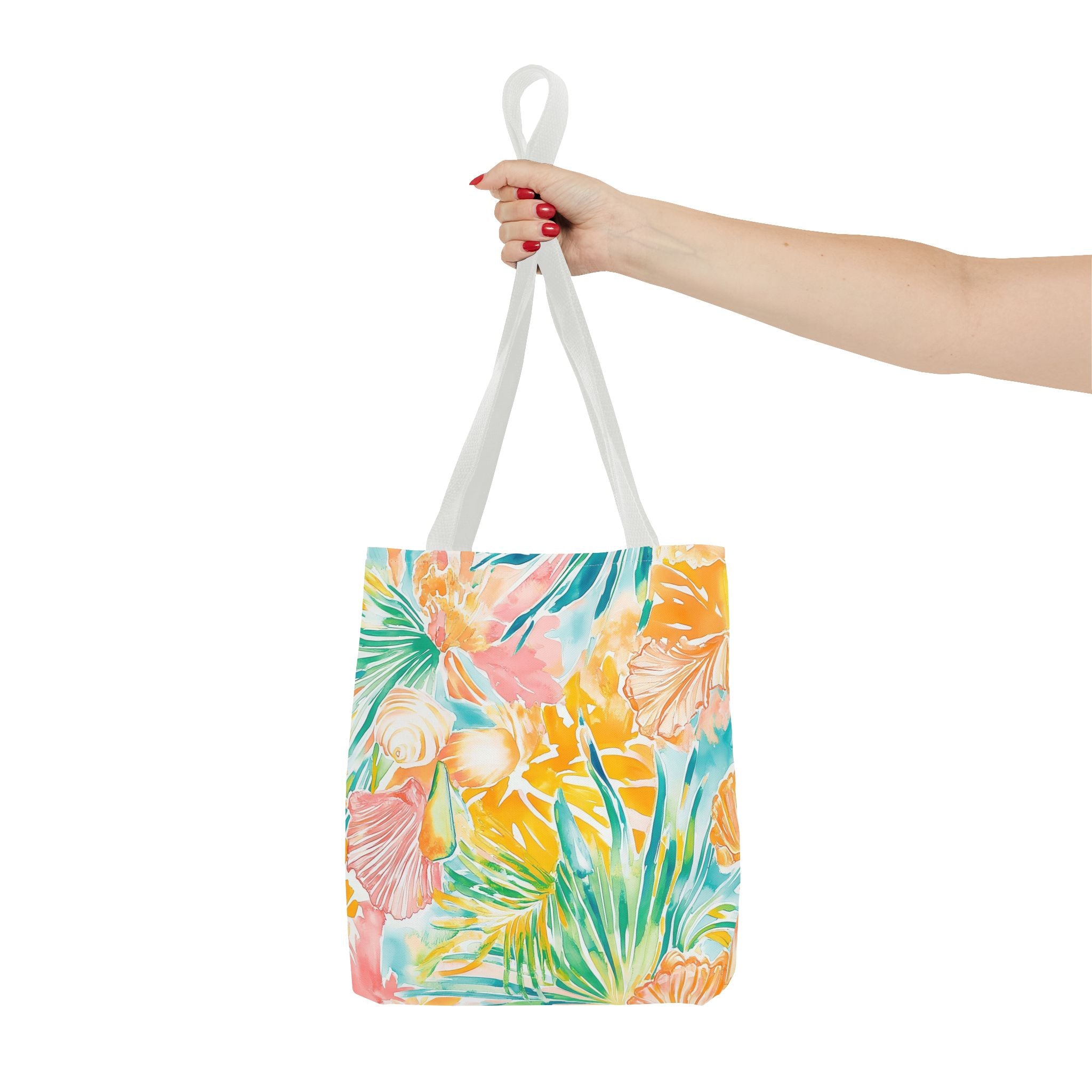 Neon Tropics Floral Tote Bag - Beach Bag, Shopping Tote, Eco-Friendly Gift, Summer Accessories, Unique Handbag
