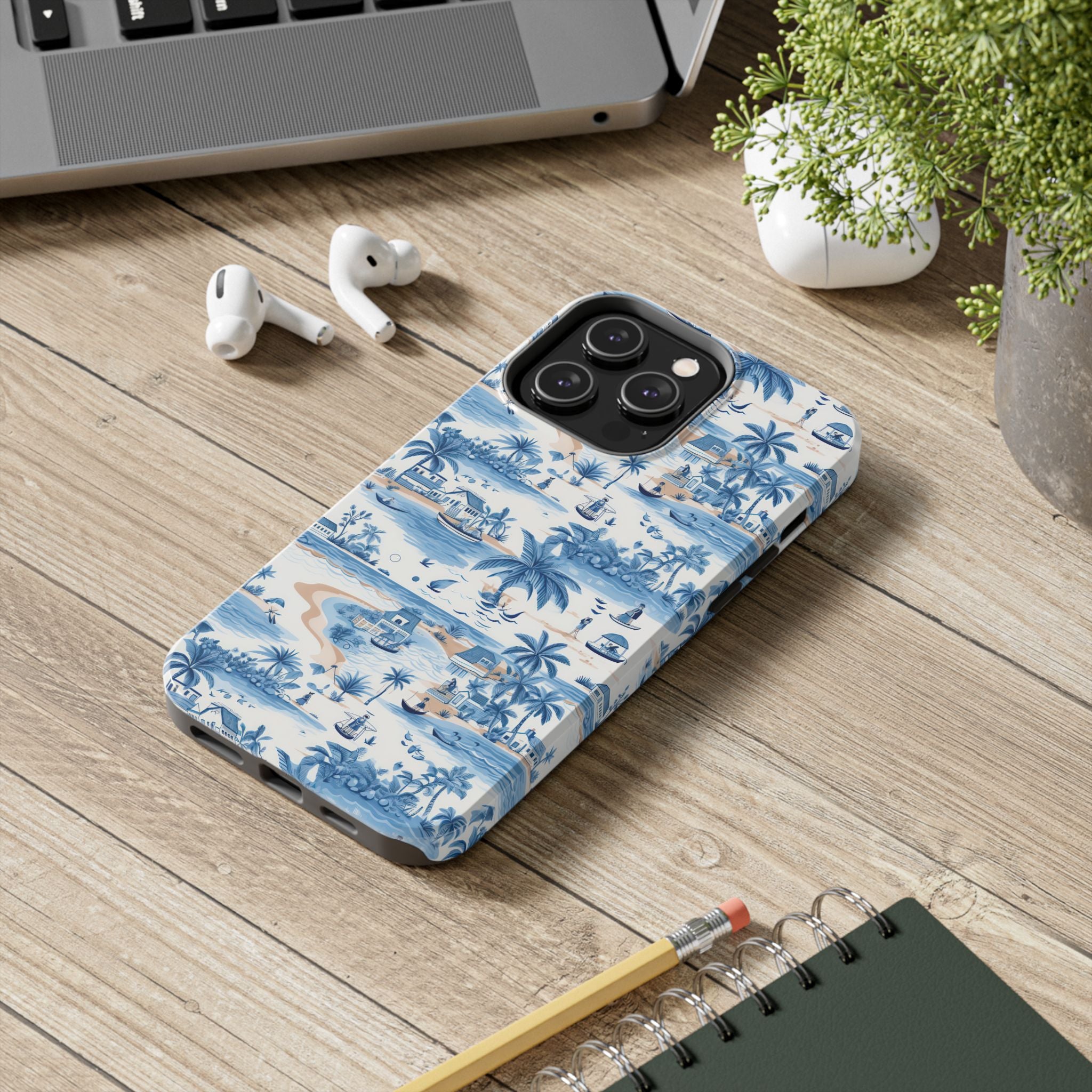 Tropical Blue- Paradise Phone Case - Durable Phone Cover for Beach Lovers, Summer Vibes, Vacation Ready, Gift for Him or Her, Unique Phone [...]