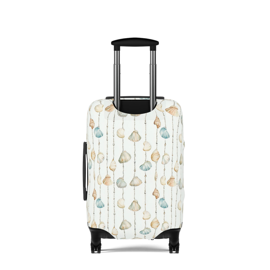 Seashell Lover- Coastal Shells Luggage Cover | Travel Protection, Beach Vibes, Vacation Accessory, Gift for Travelers, Nautical Theme