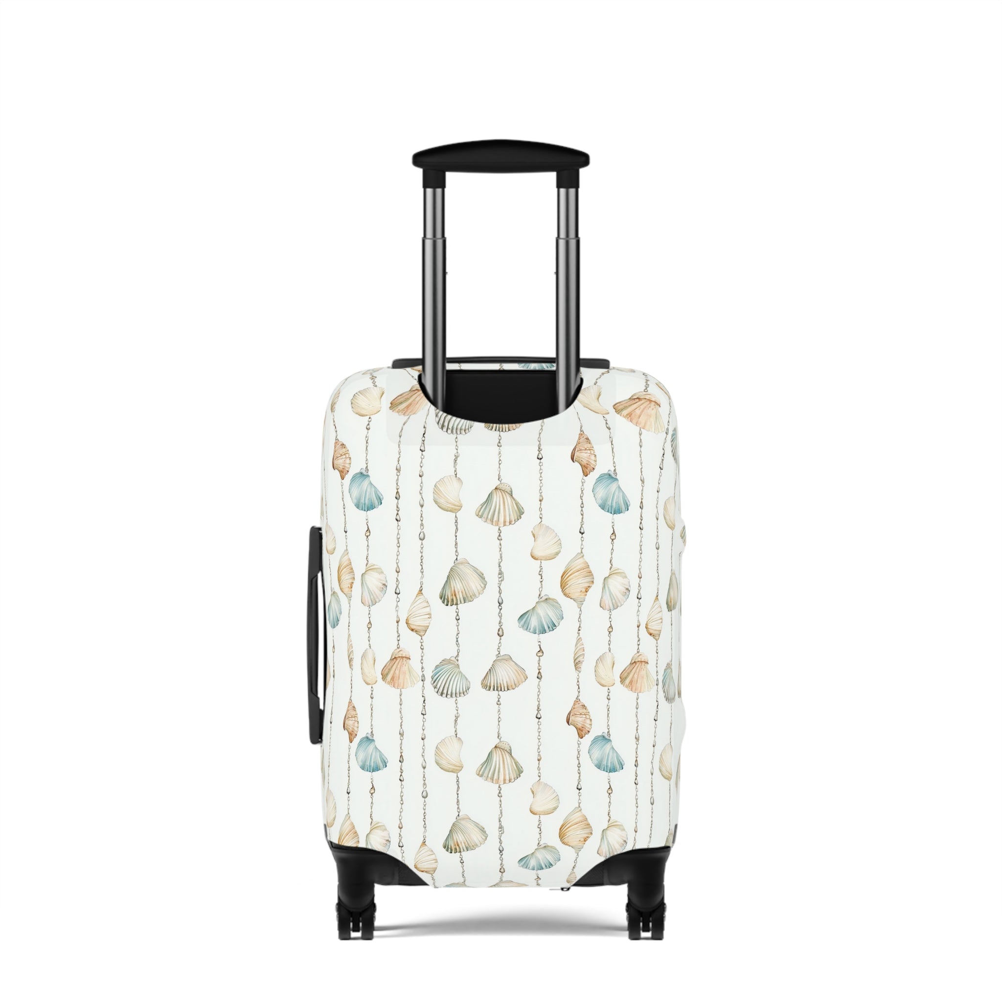 Seashell Lover- Coastal Shells Luggage Cover | Travel Protection, Beach Vibes, Vacation Accessory, Gift for Travelers, Nautical Theme