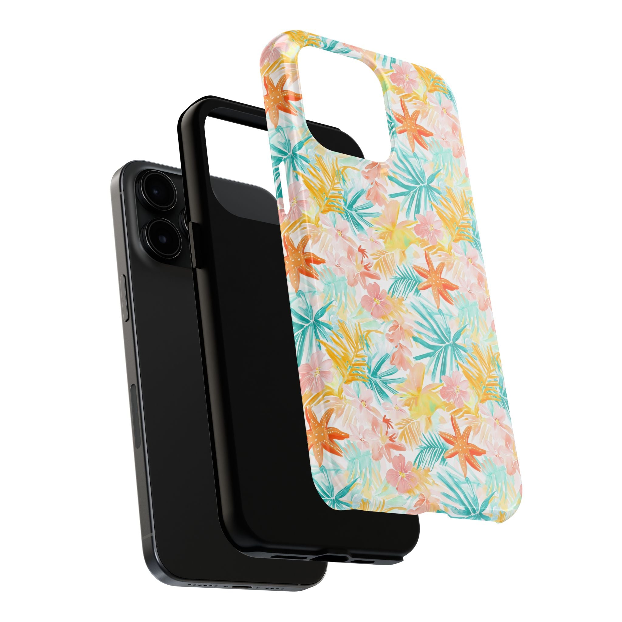 Tropical Starfish - Floral Phone Case - Summer Vibe, Durable Protection, Gift for Beach Lovers, Tropical Decor, Eco-Friendly Design