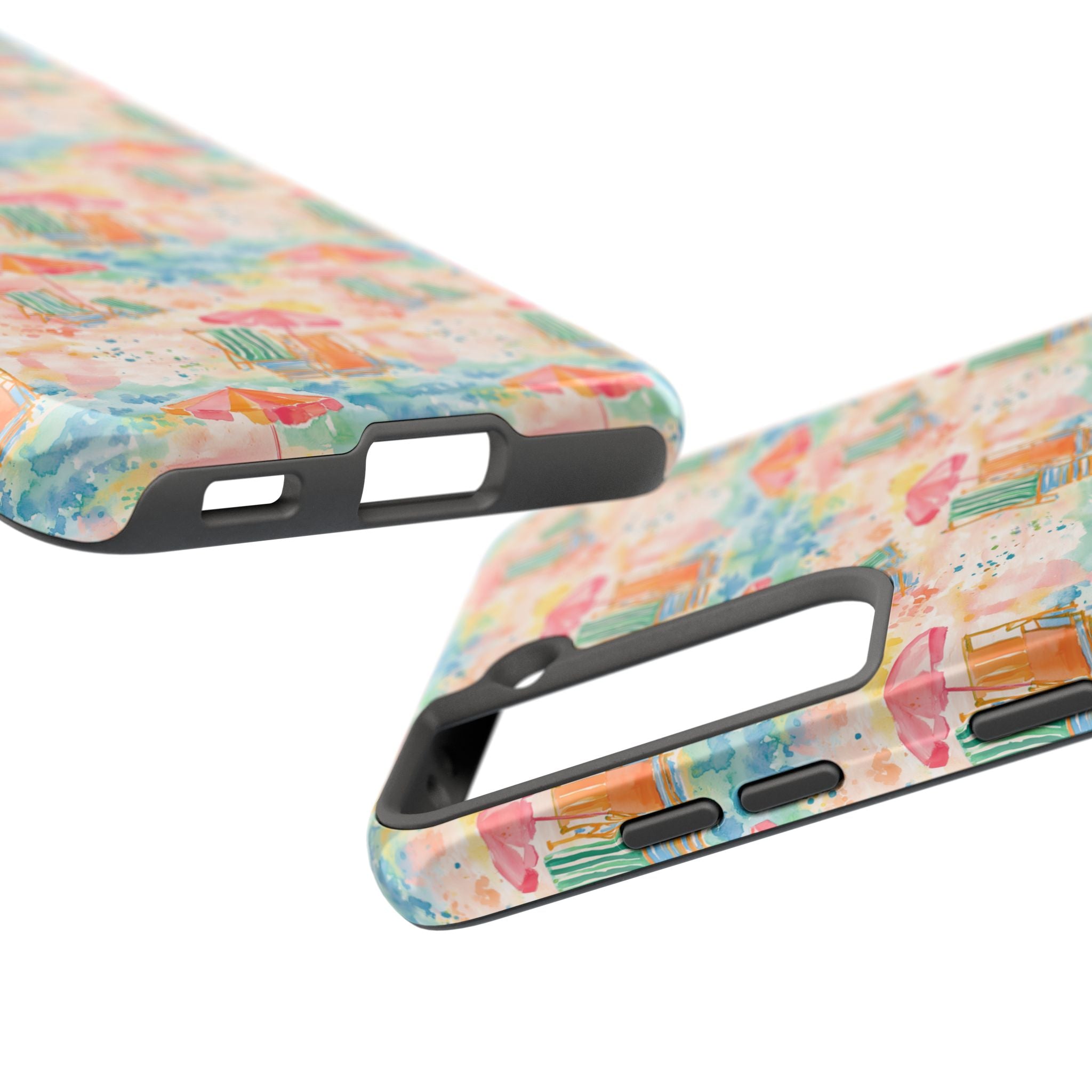 Beach Vibes - Colorful Beach Scene Tough Phone Cases | Summer Vibes, Beach Lover Gift, Durable Case, Phone Accessories, Fun Design