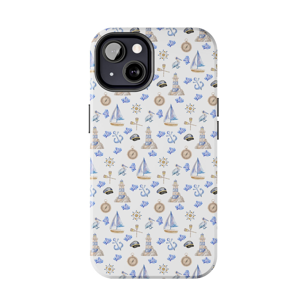 Sail Away- Nautical Phone Case - Tough Sea Adventure Phone Cover, Gifts for Beach Lovers, Summer Decor, Ocean-Inspired Protection