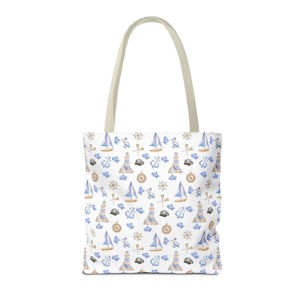 Sail Away - Nautical Themed Tote Bag, Beach Bag, Sailor Tote, Summer Essentials, Gift for Sea Lovers, Travel Bag