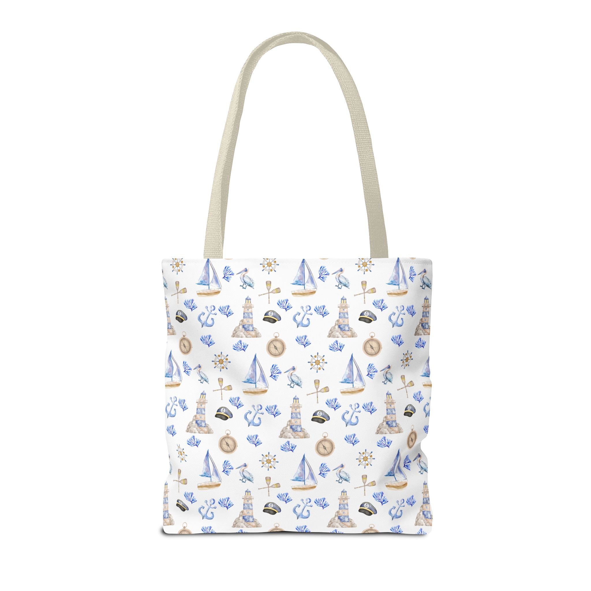 Sail Away - Nautical Themed Tote Bag, Beach Bag, Sailor Tote, Summer Essentials, Gift for Sea Lovers, Travel Bag