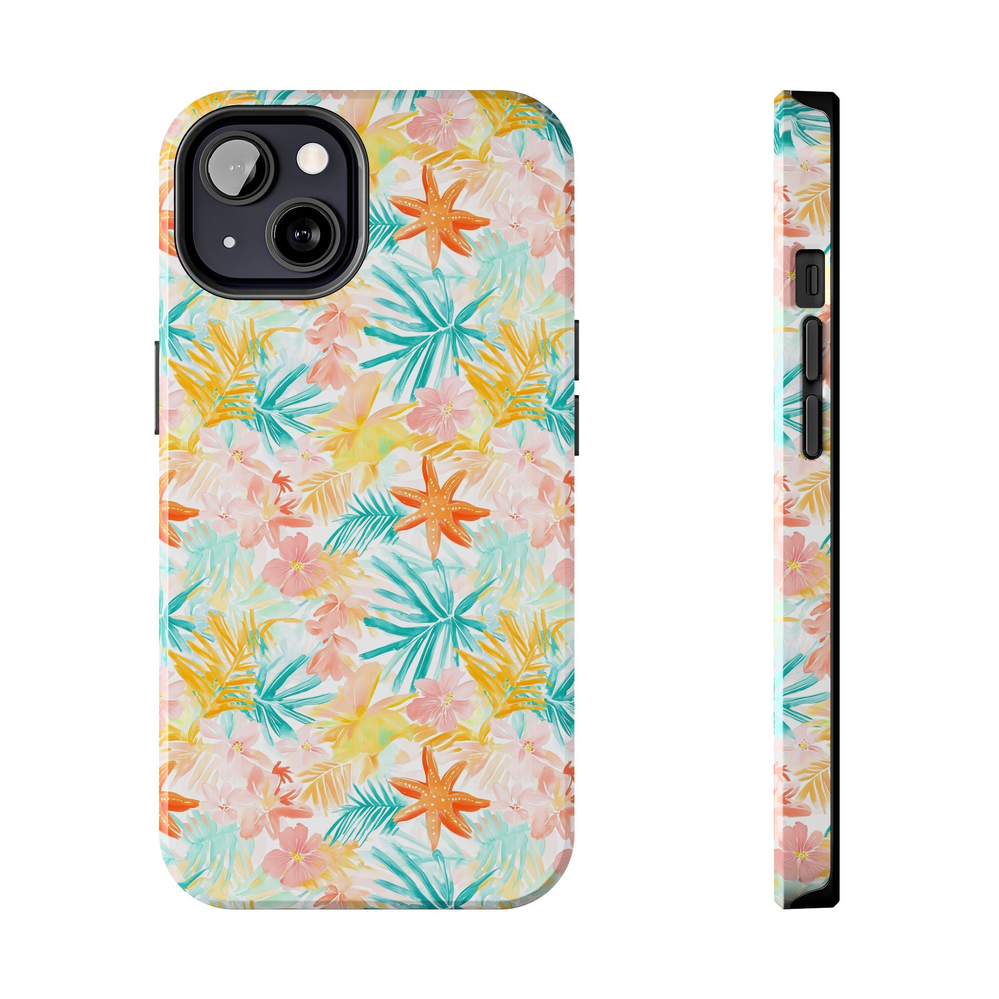 Tropical Starfish - Floral Phone Case - Summer Vibe, Durable Protection, Gift for Beach Lovers, Tropical Decor, Eco-Friendly Design