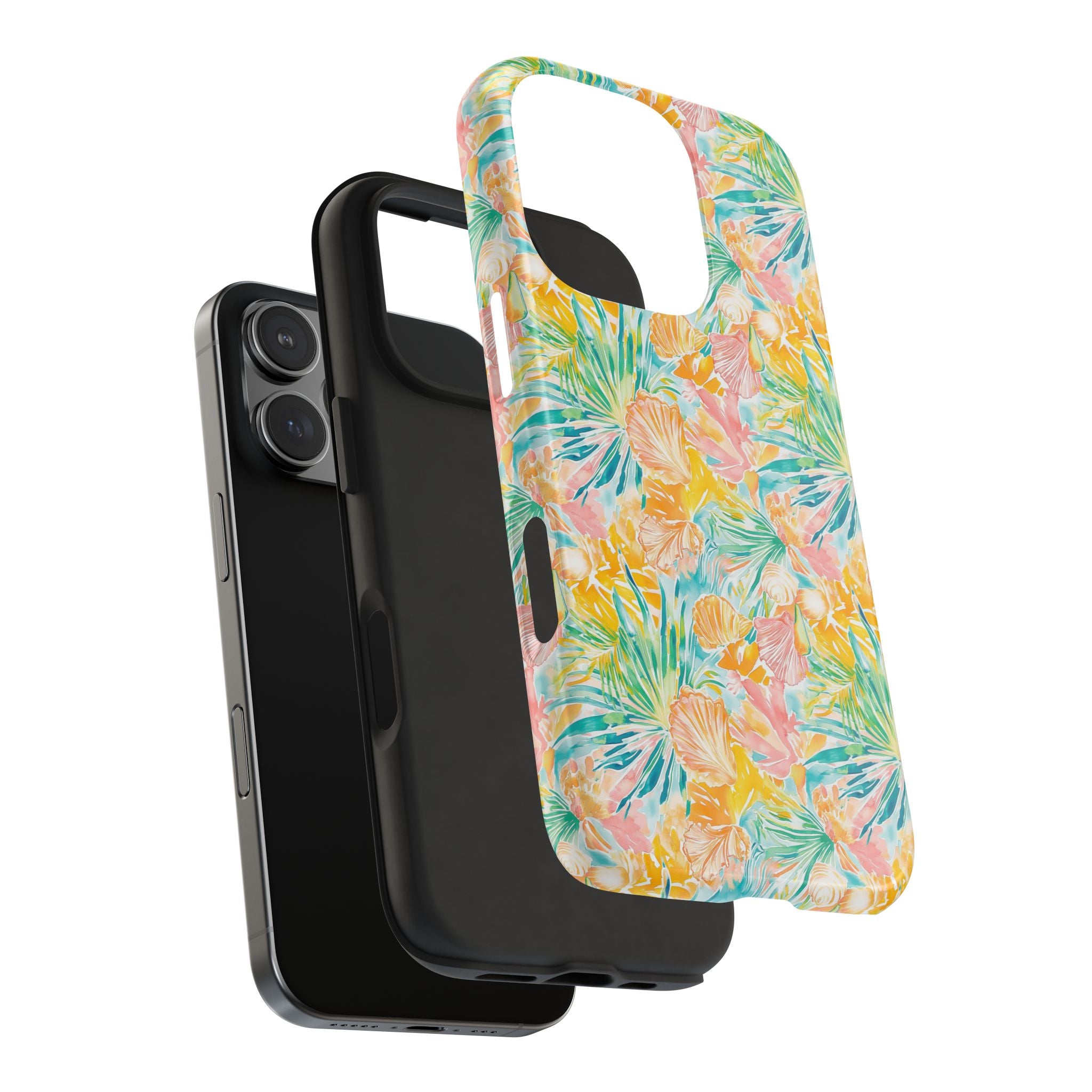 Neon Tropics- Tough Phone Cases, Floral Phone Covers, Summer Accessories, Stylish Phone Protection, Gifts for Her