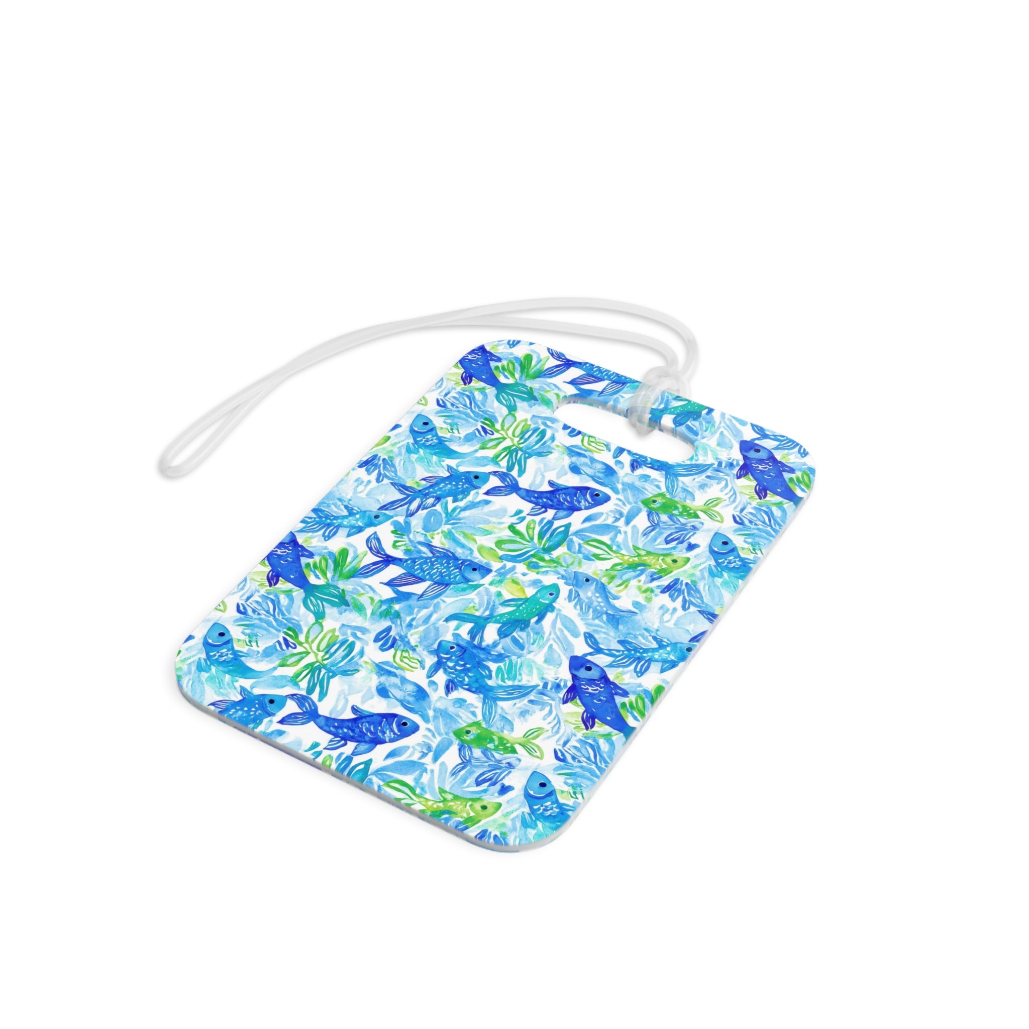 Vibrant Fish Luggage Tag, Travel Accessories, Luggage, Vacation must have, Beach Vacation Supplies