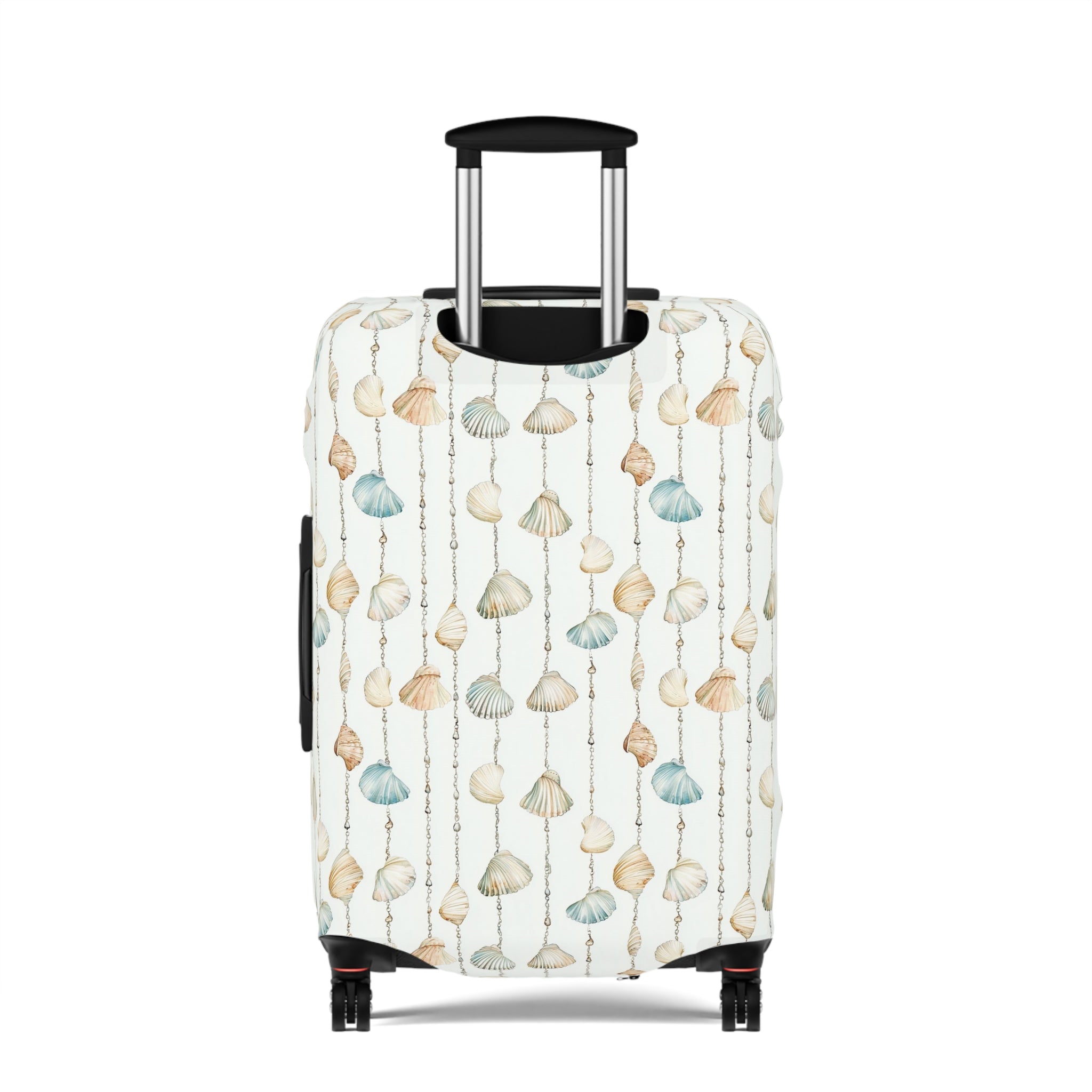 Seashell Lover- Coastal Shells Luggage Cover | Travel Protection, Beach Vibes, Vacation Accessory, Gift for Travelers, Nautical Theme