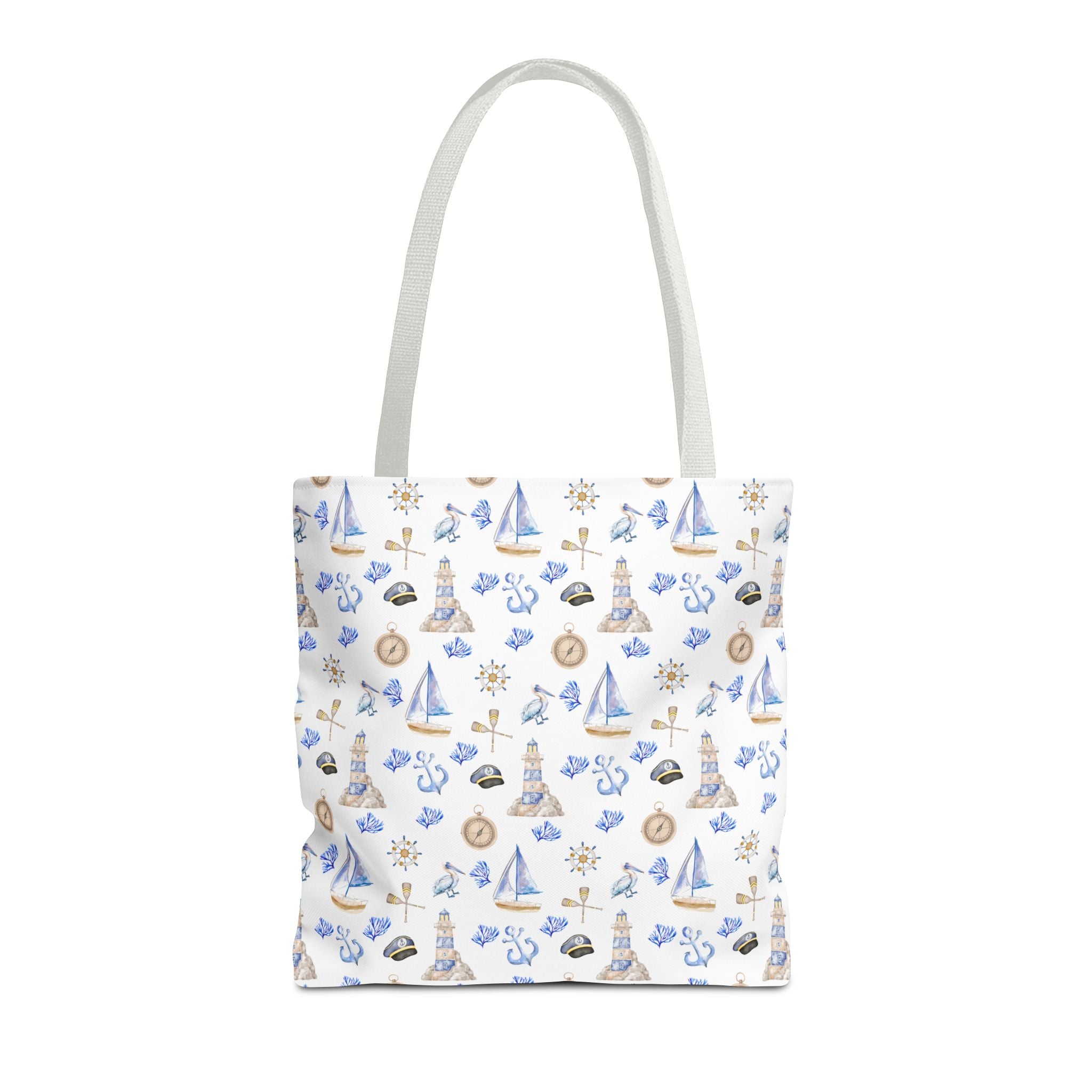 Sail Away - Nautical Themed Tote Bag, Beach Bag, Sailor Tote, Summer Essentials, Gift for Sea Lovers, Travel Bag