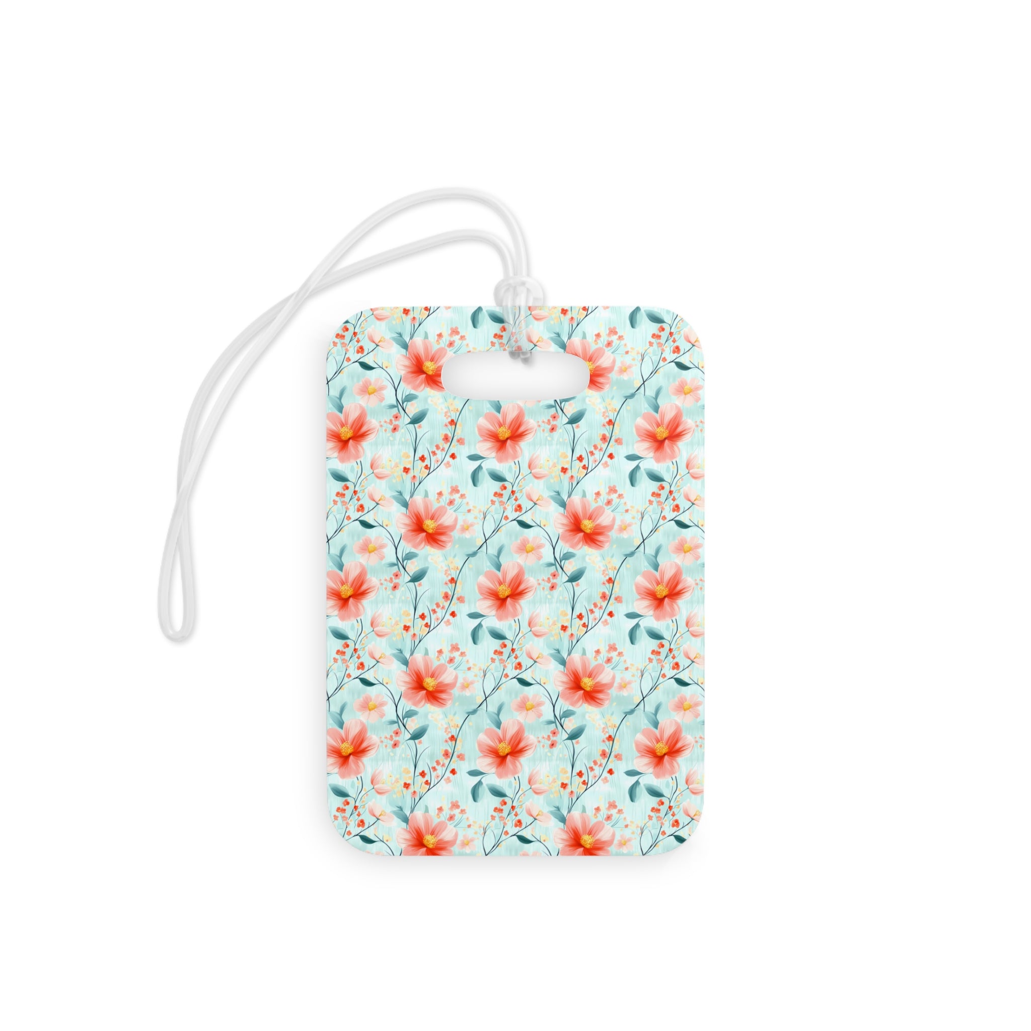 Teal Daisy Luggage Tag, Travel Accessories, Luggage, Vacation must have, Beach Vacation Supplies