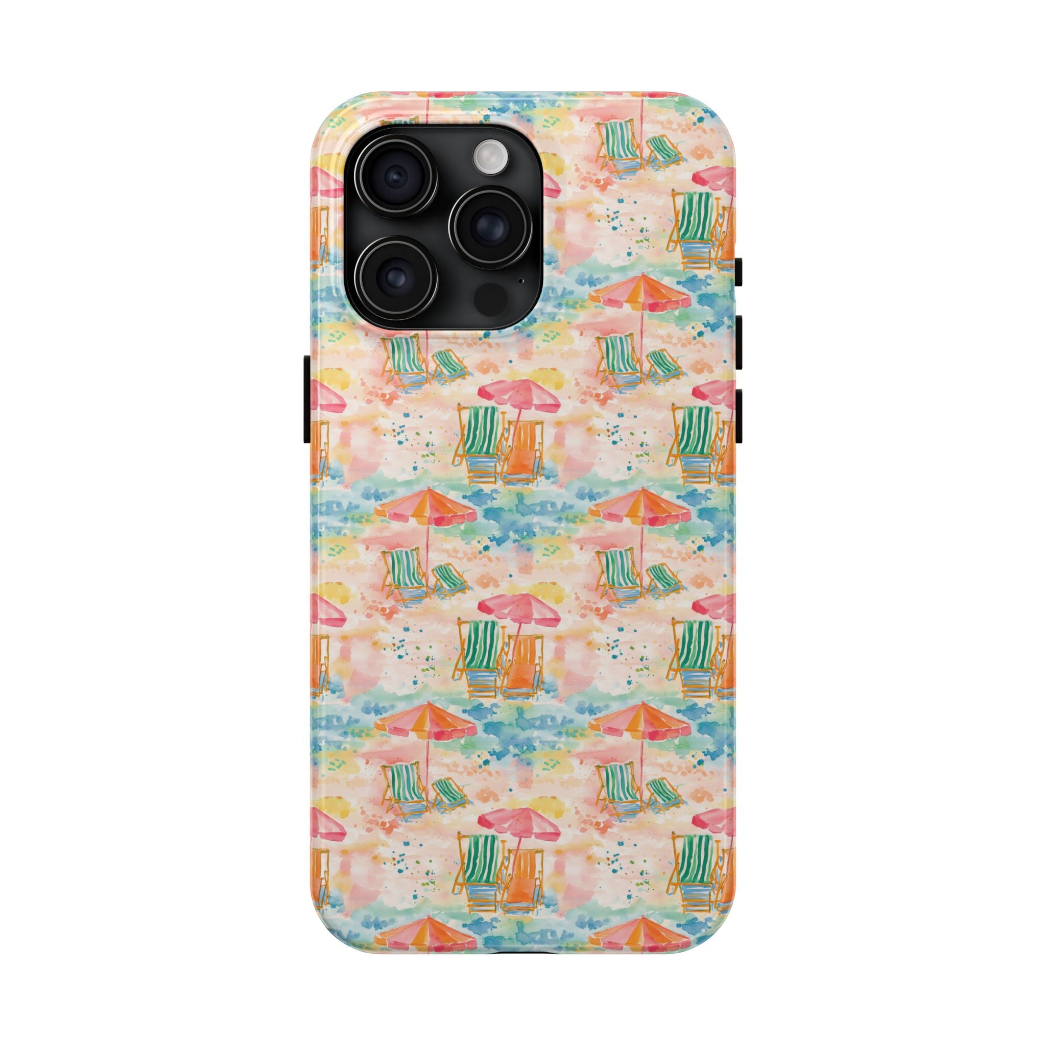 Beach Vibes - Colorful Beach Scene Tough Phone Cases | Summer Vibes, Beach Lover Gift, Durable Case, Phone Accessories, Fun Design