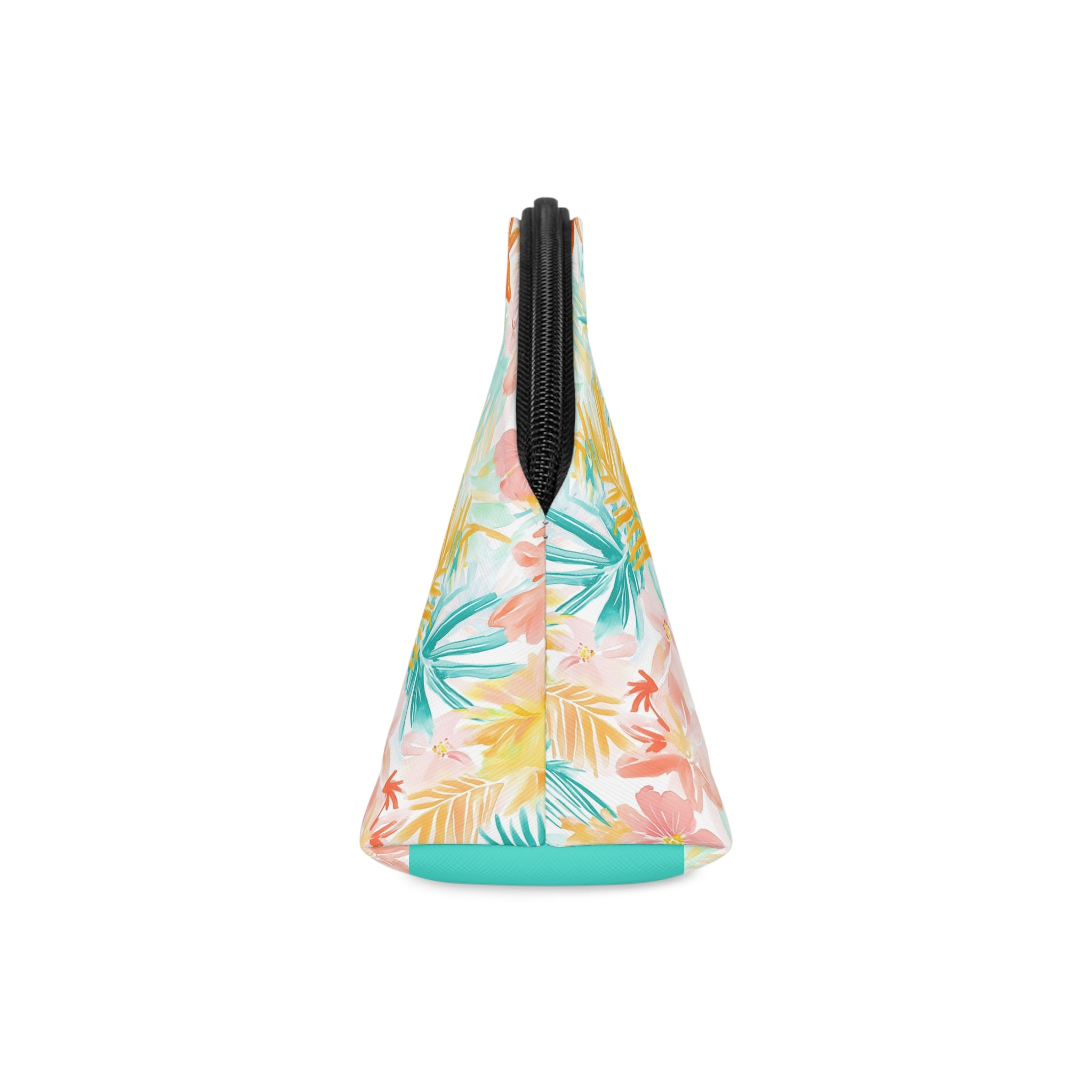 Tropical Starfish Makeup Bag, PU Faux Leather Makeup Bag, Travel Makeup kit, Vacation Makeup bag, Bridesmaid Gift, Makeup Organizer