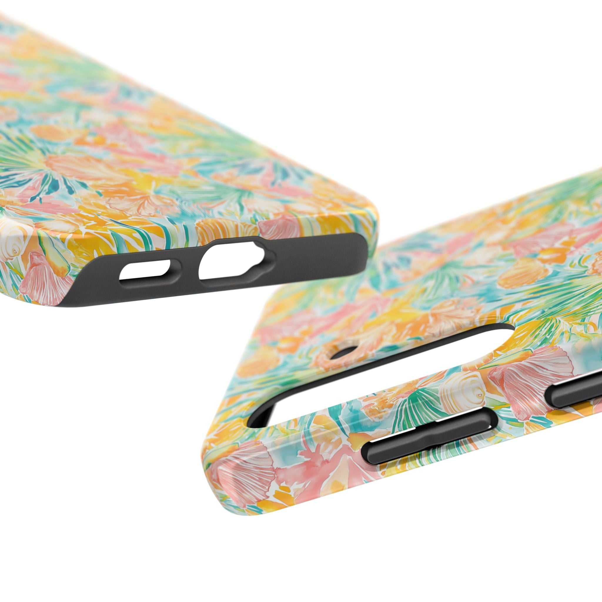 Neon Tropics- Tough Phone Cases, Floral Phone Covers, Summer Accessories, Stylish Phone Protection, Gifts for Her