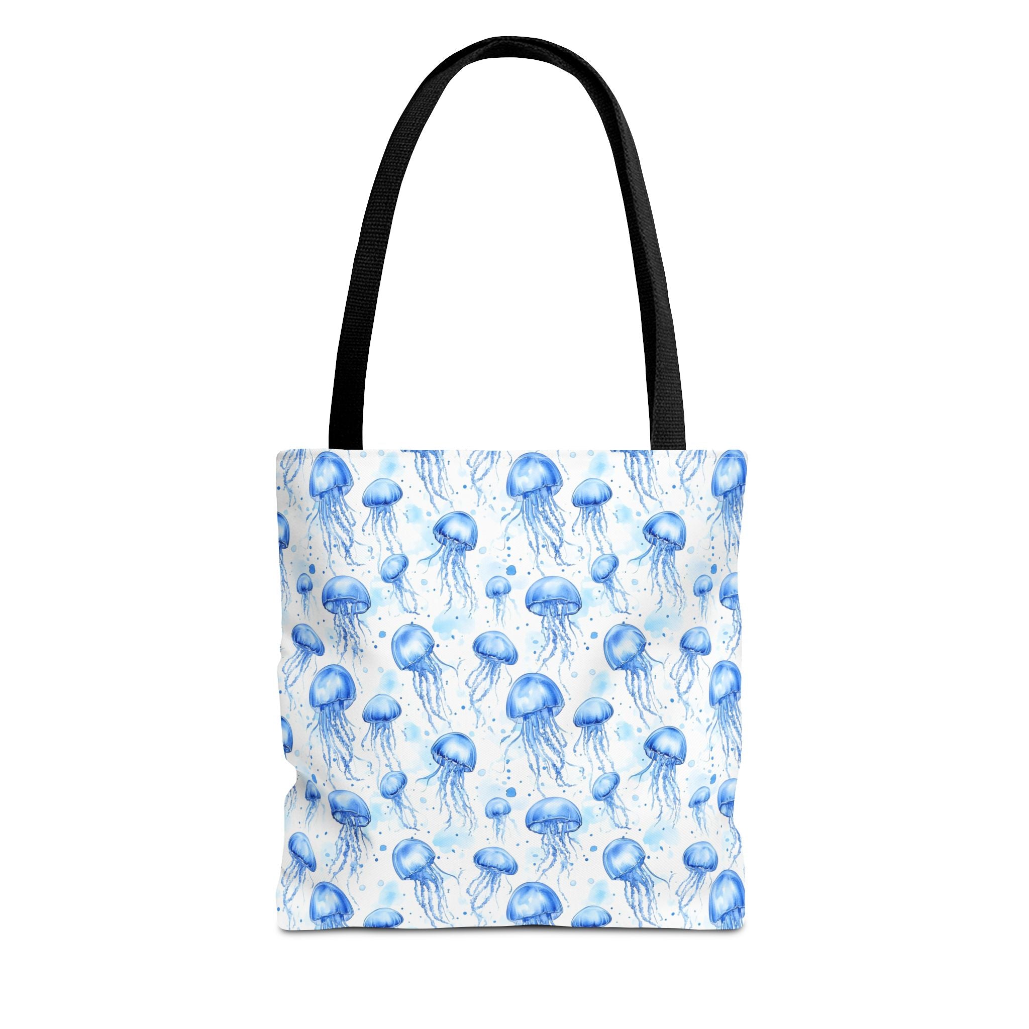 Blue Jellyfish Tote Bag - Ocean-Inspired Carryall, Beach Bag, Eco-Friendly Shopping Tote, Perfect Gift for Sea Lovers