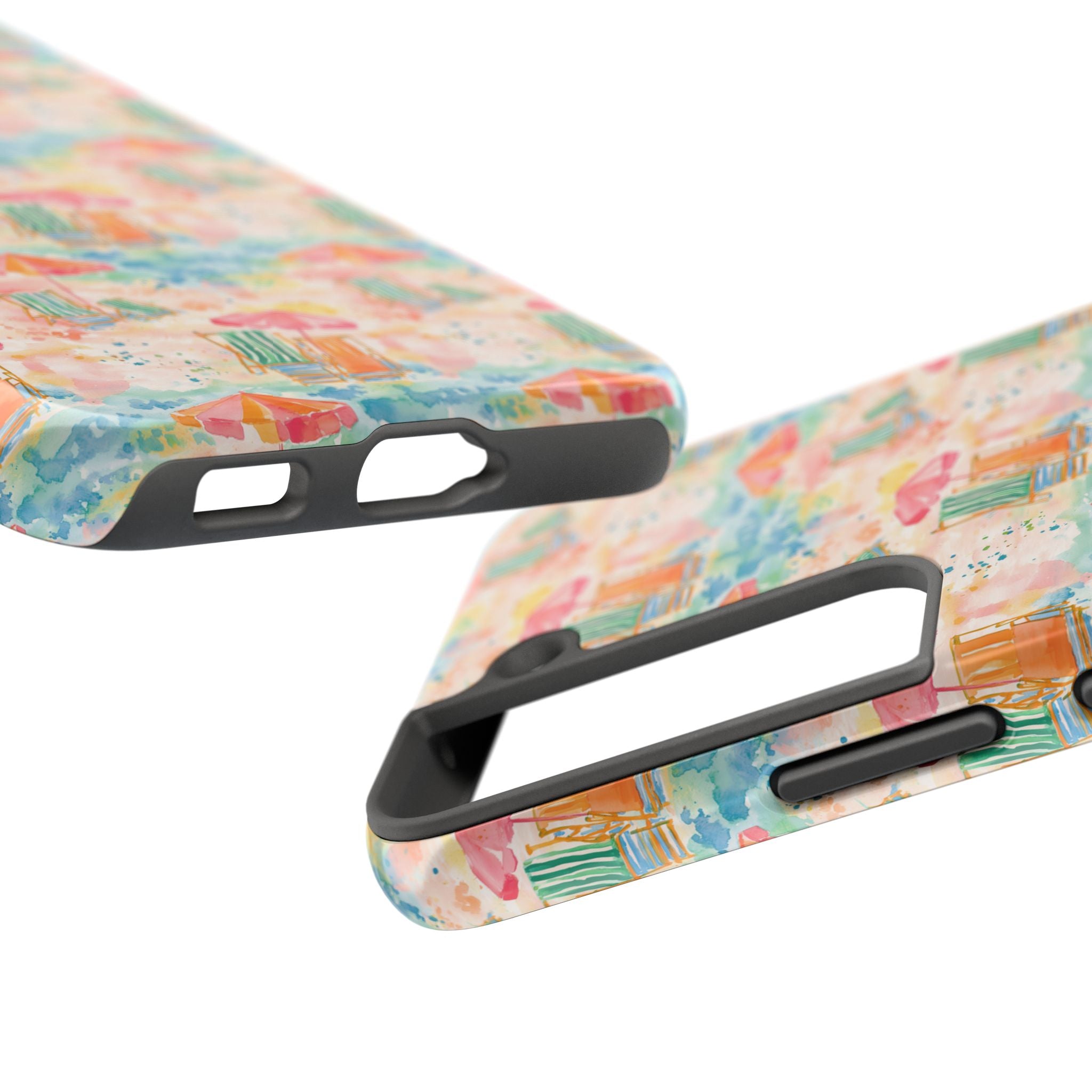 Beach Vibes - Colorful Beach Scene Tough Phone Cases | Summer Vibes, Beach Lover Gift, Durable Case, Phone Accessories, Fun Design