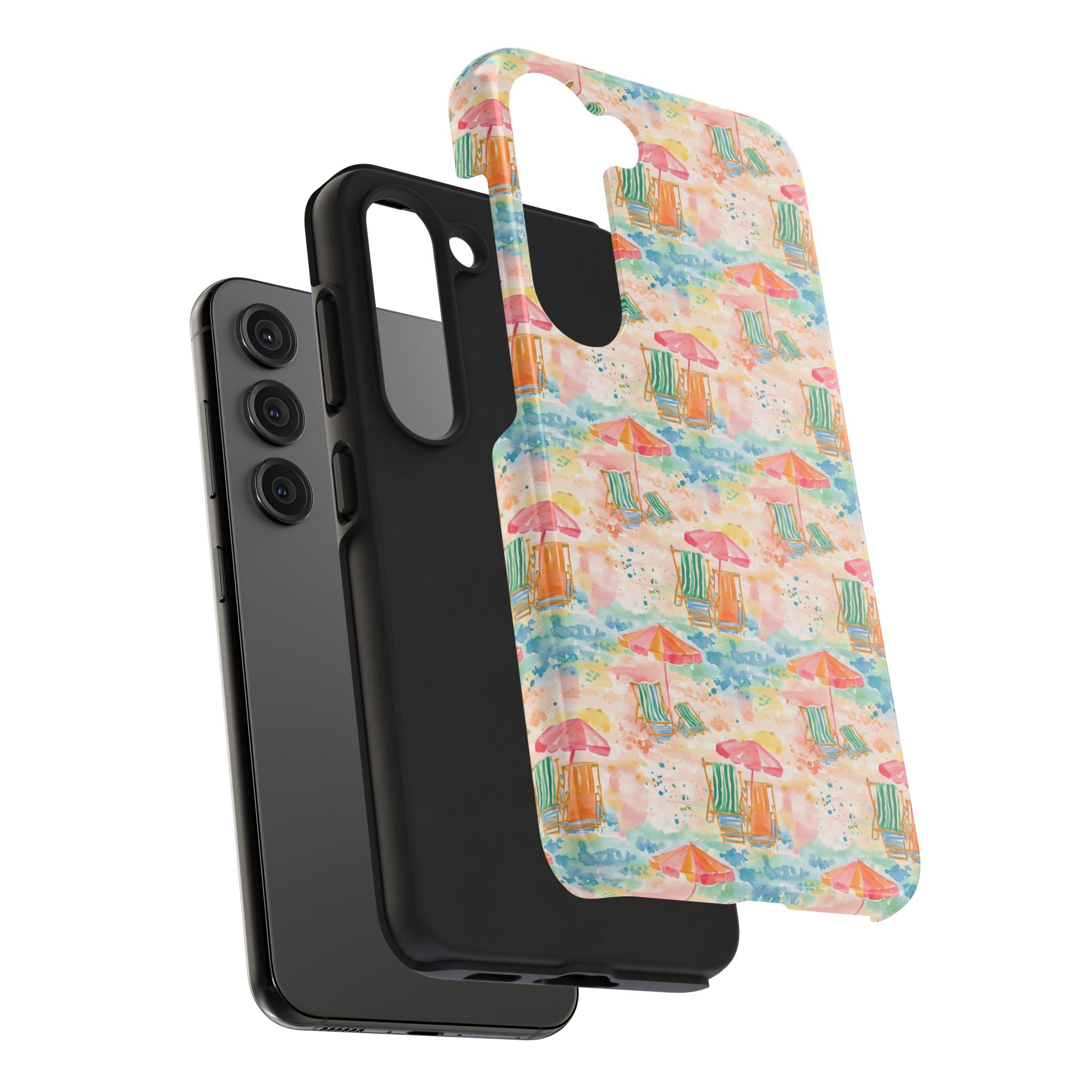 Beach Vibes - Colorful Beach Scene Tough Phone Cases | Summer Vibes, Beach Lover Gift, Durable Case, Phone Accessories, Fun Design