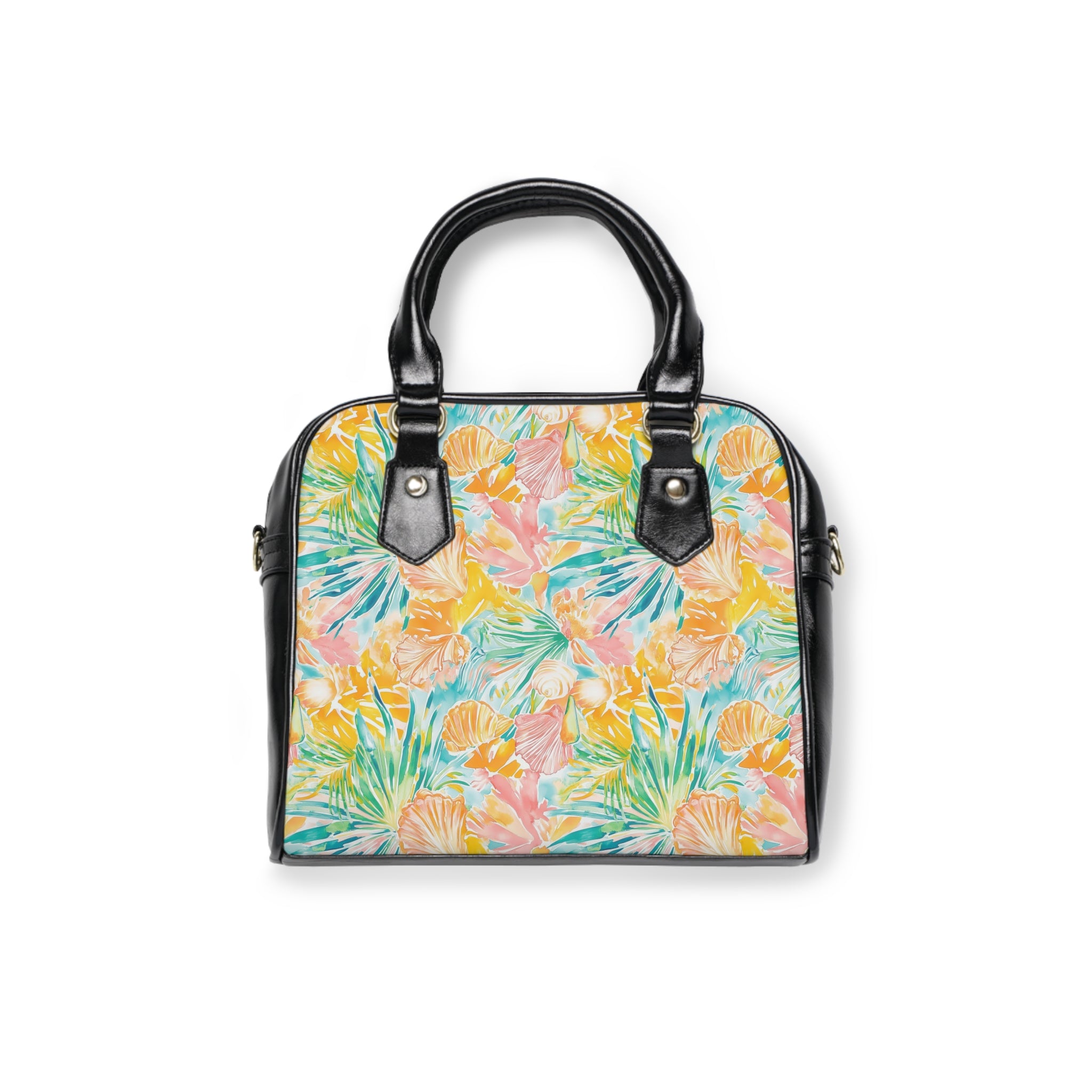 Neon Tropics- Floral Shoulder Handbag, Summer Tote, Beach Accessory, Everyday Purse, Gift for Her, Floral Print Bag